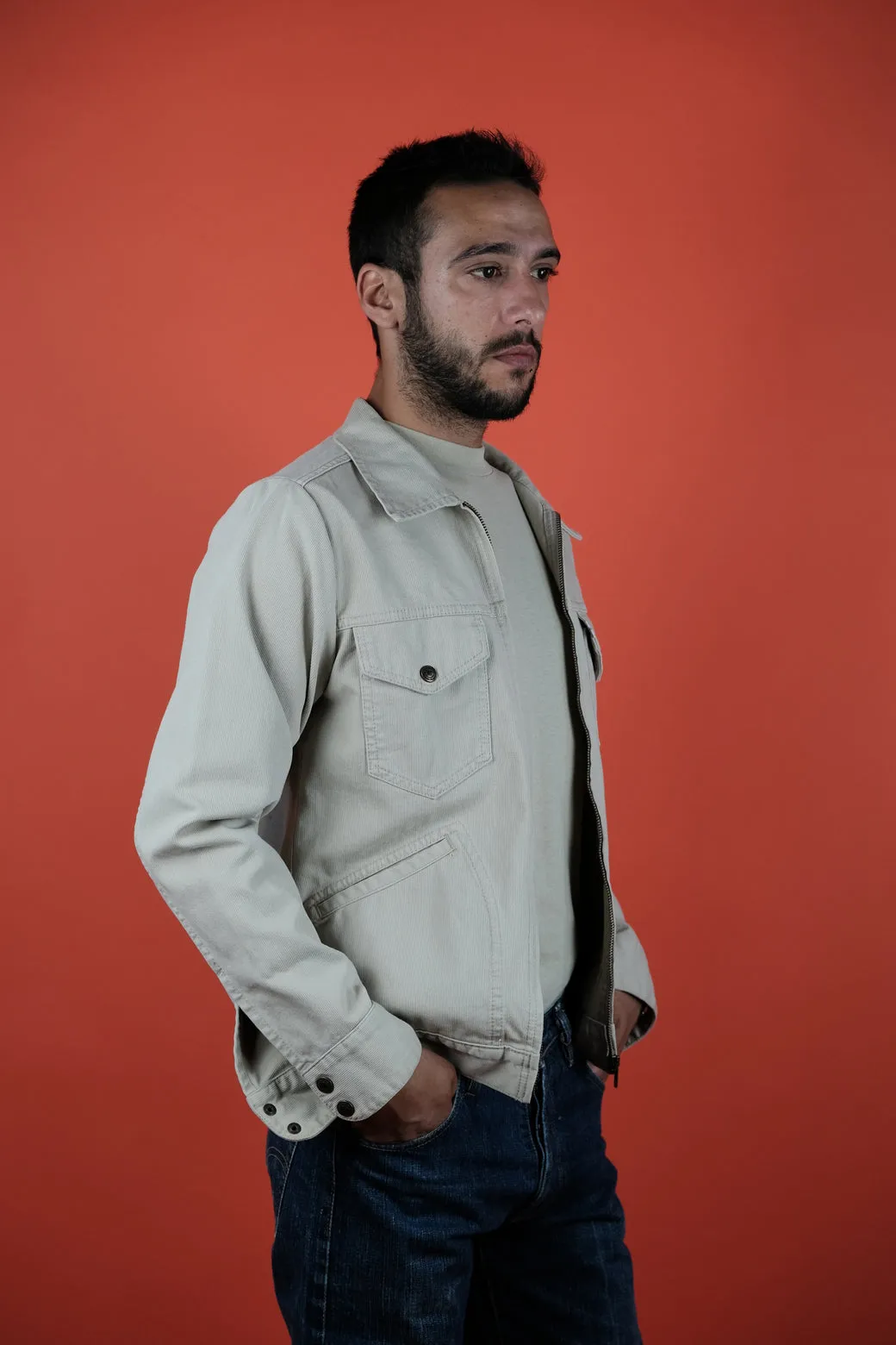 Levis White Tag Zip Denim Jacket