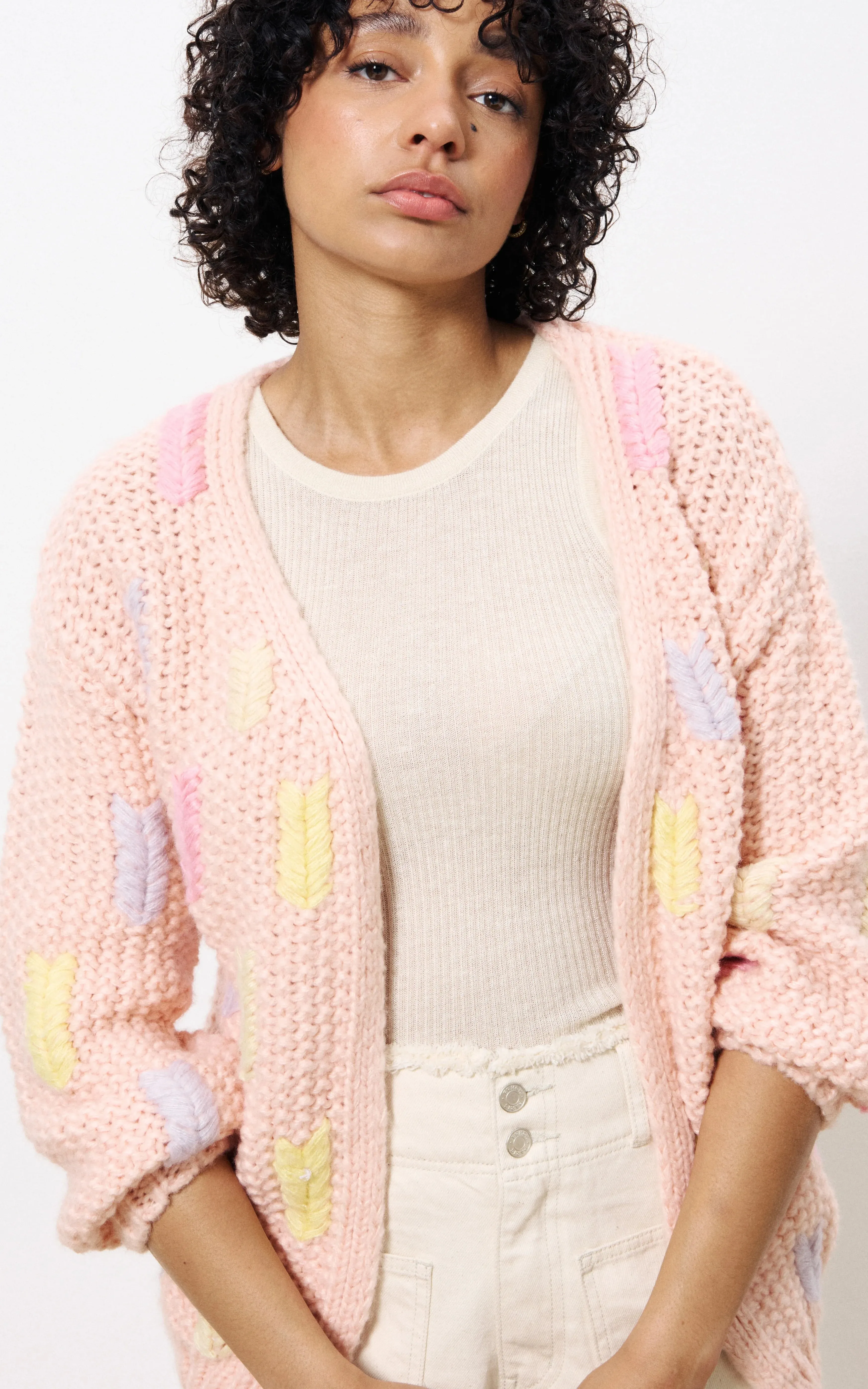 Lobelia Light Pink Cardigan