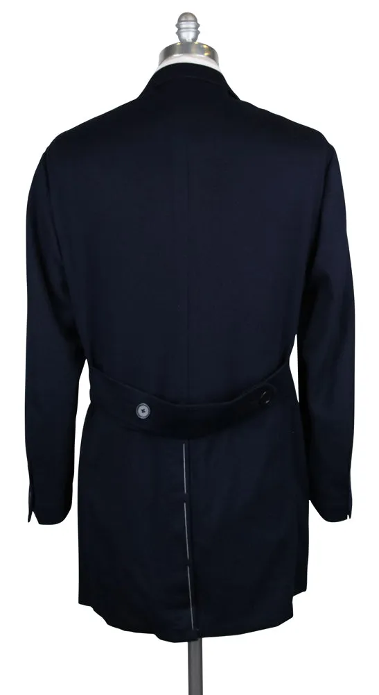 Luigi Borrelli Midnight Navy Blue Peacoat
