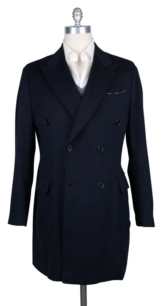 Luigi Borrelli Midnight Navy Blue Peacoat