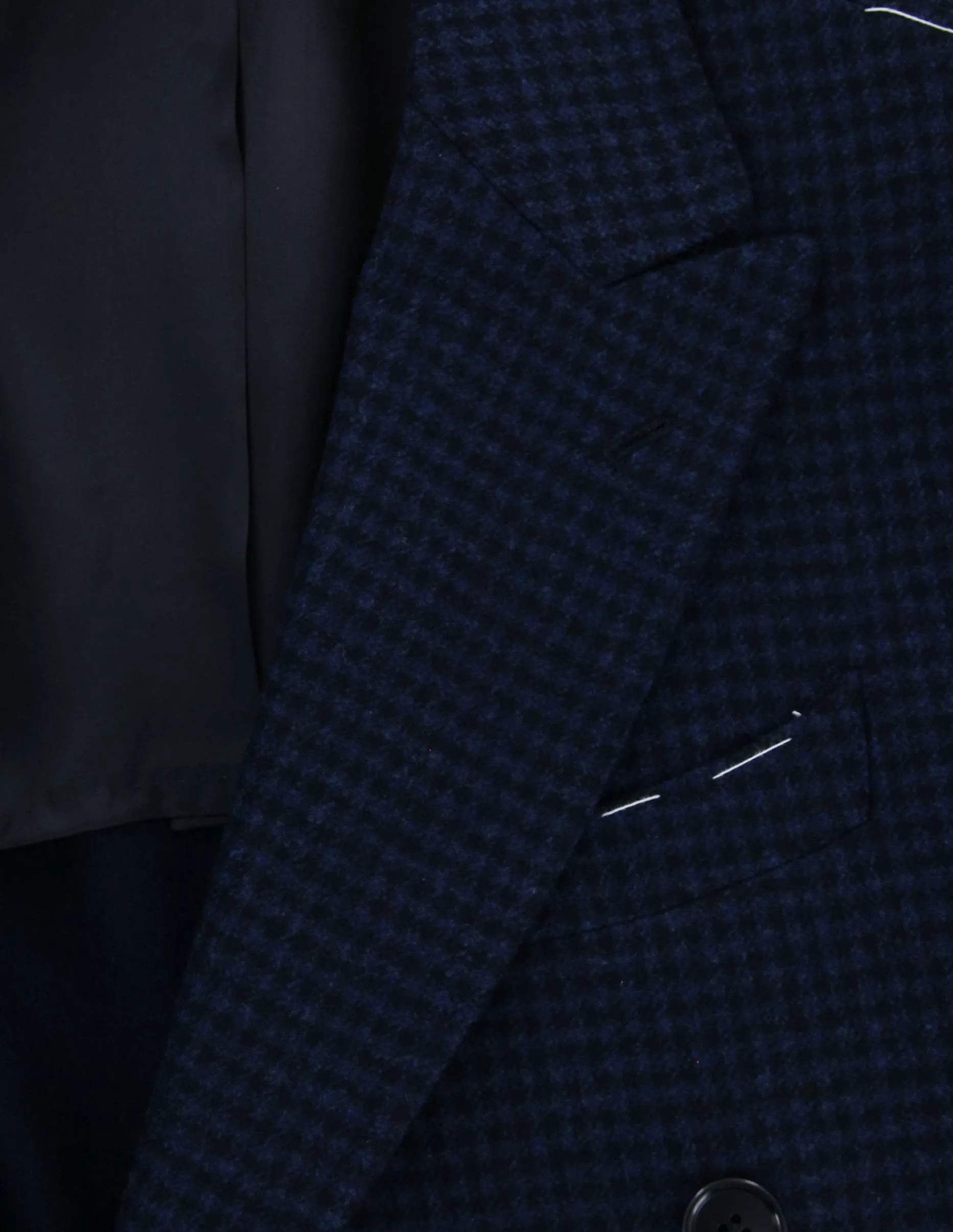 Luigi Borrelli Navy Blue Peacoat