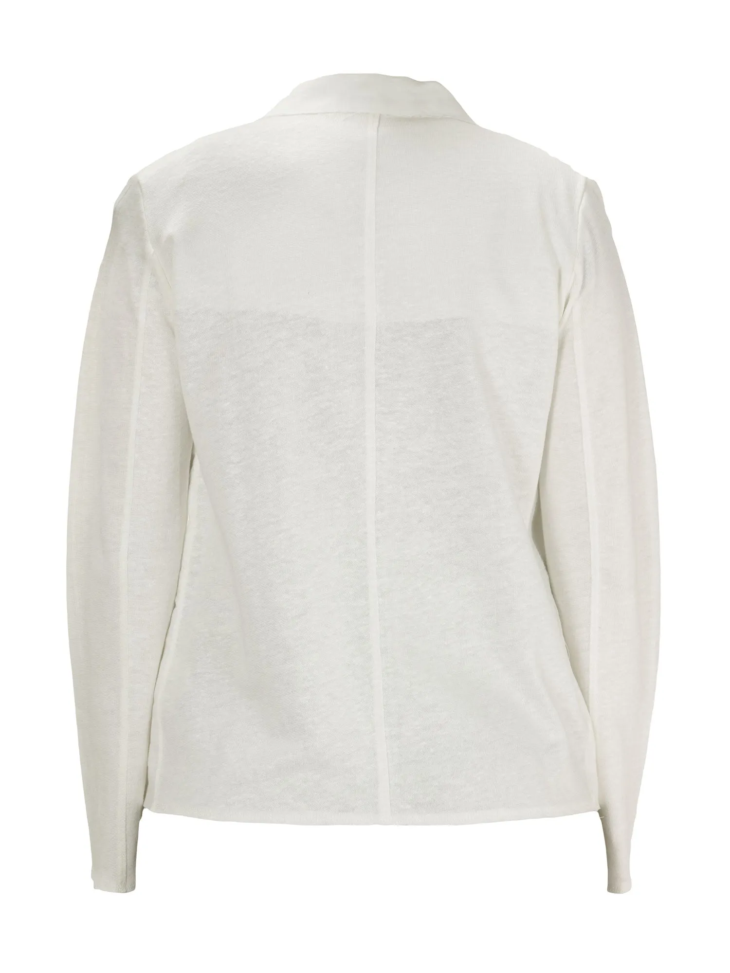 MAJESTIC FILATURES Women's White Raw-Edge Linen Blazer $545 NWT