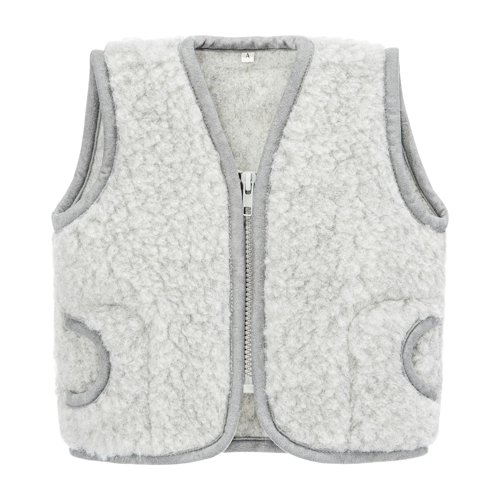 MAMA Clara 100% Wool Vest (Grey)