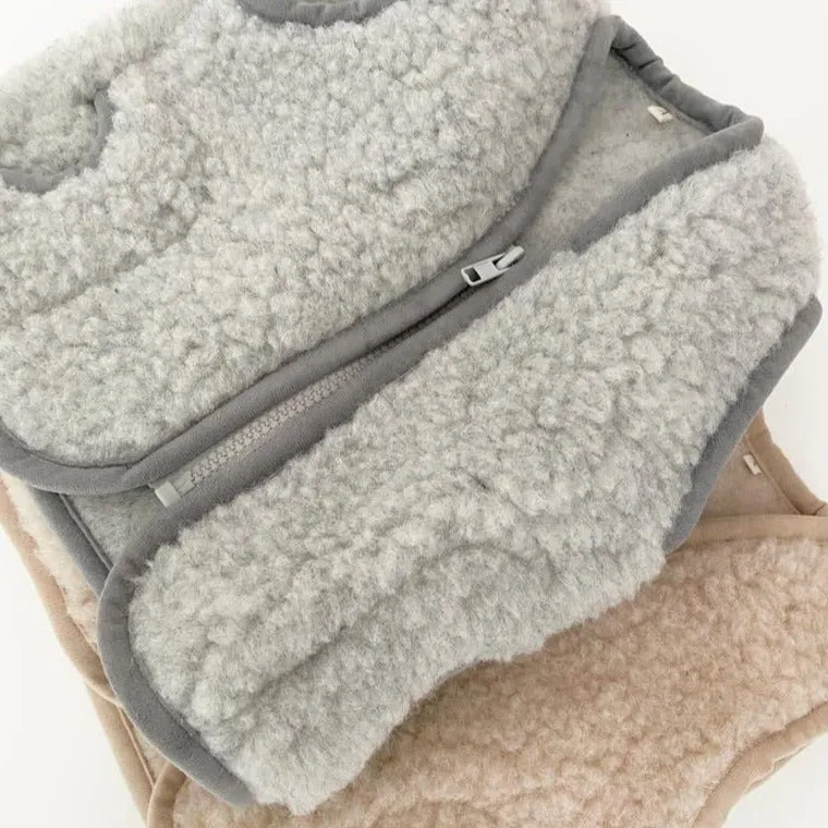 MAMA Clara 100% Wool Vest (Grey)