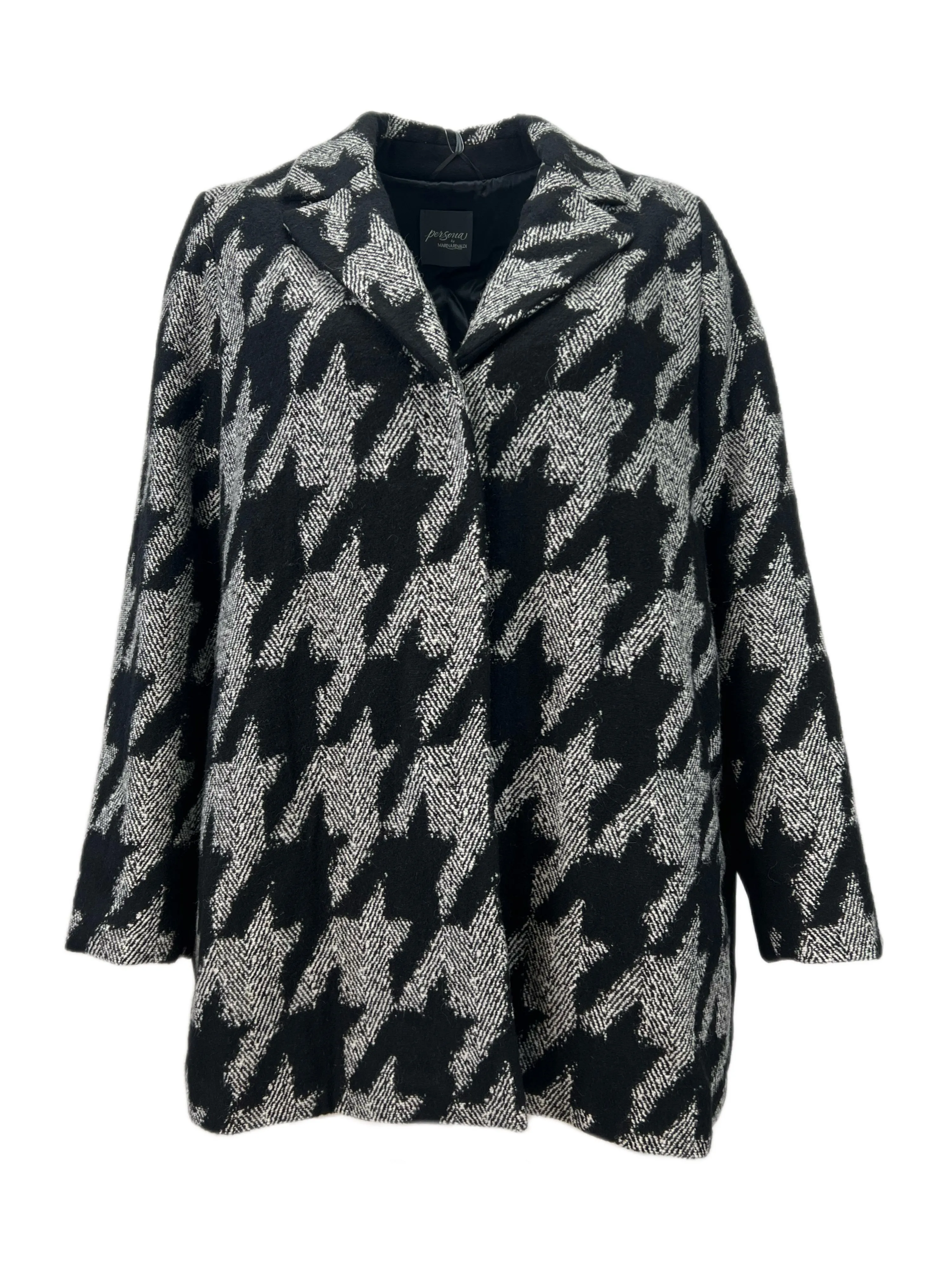 Marina Rinaldi Women's Black Nido Wool Coat Size 20W/29 NWT