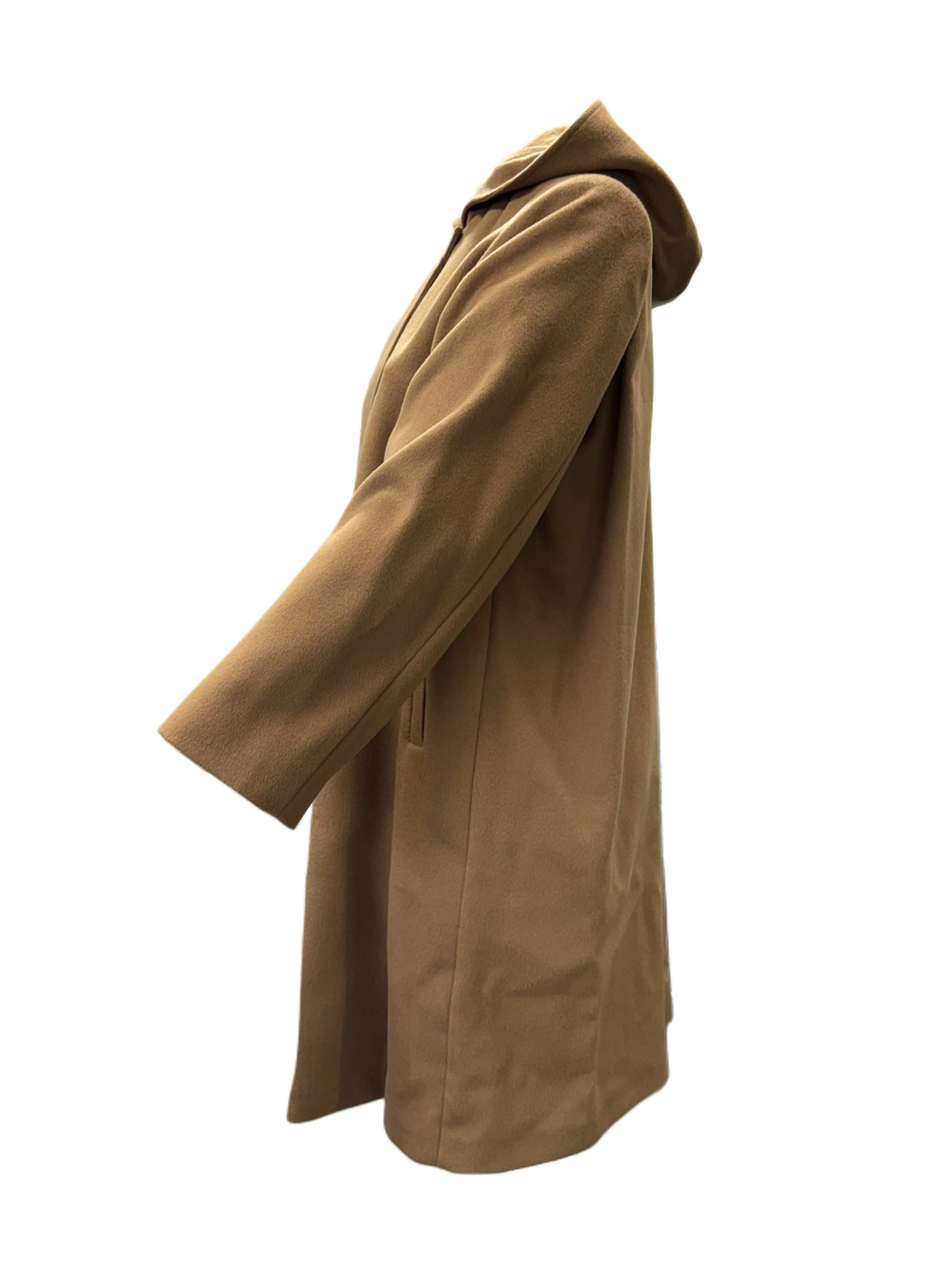 Marina Rinaldi Women's Brown Tarsia Button Closure Coat NWT