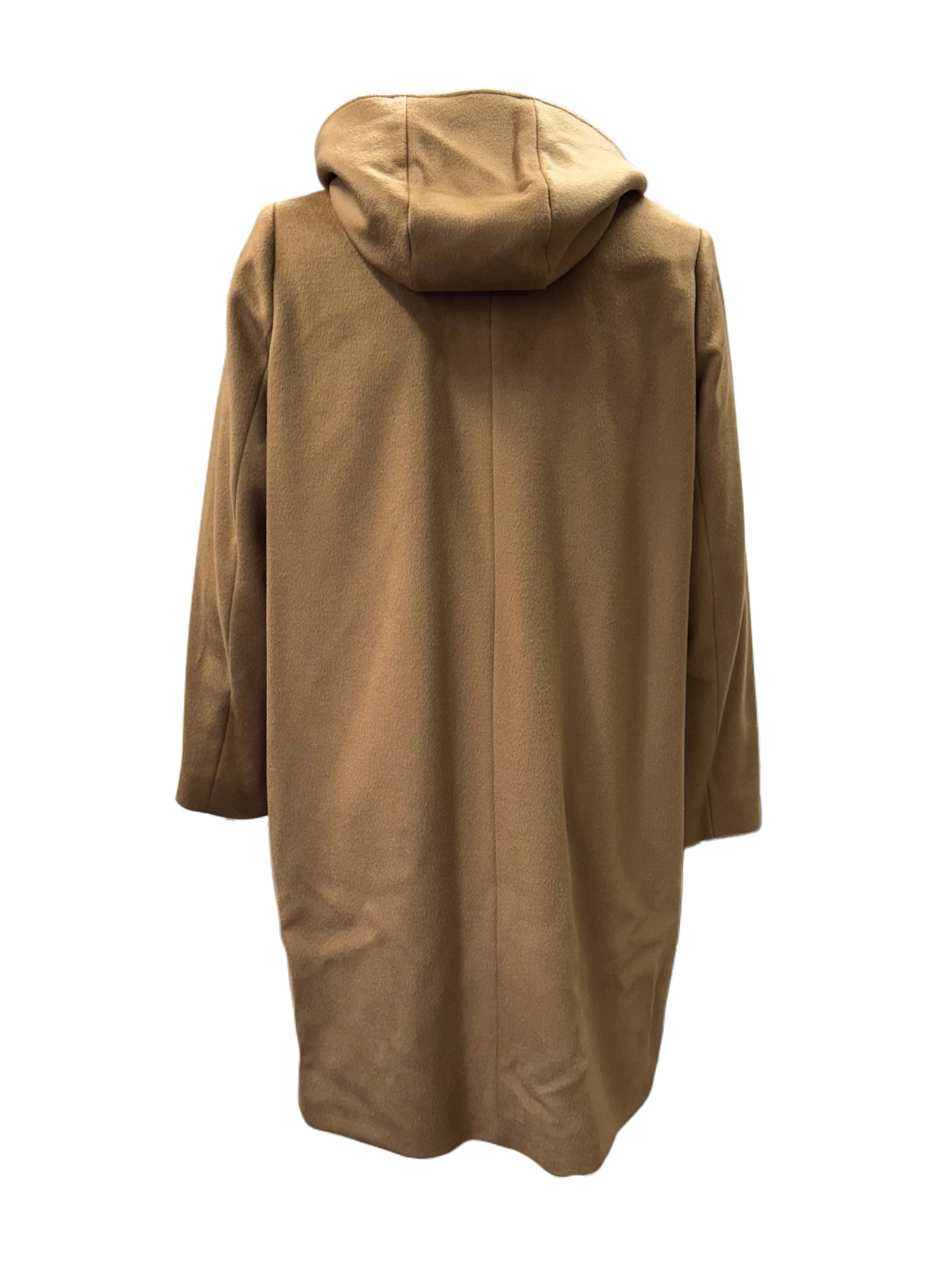 Marina Rinaldi Women's Brown Tarsia Button Closure Coat NWT