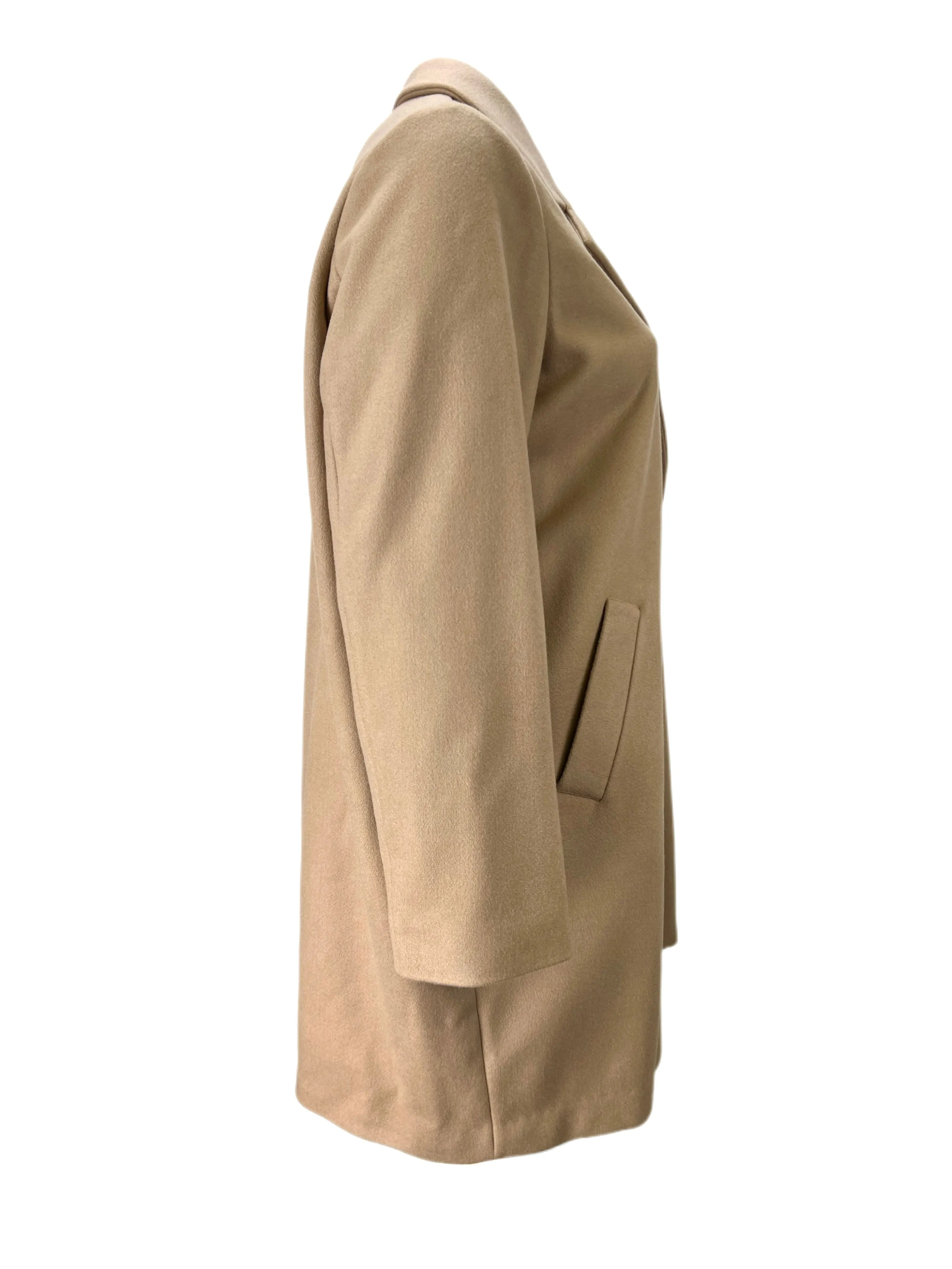 Marina Rinaldi Women's Camel Oltre Notch Collar Coat NWT