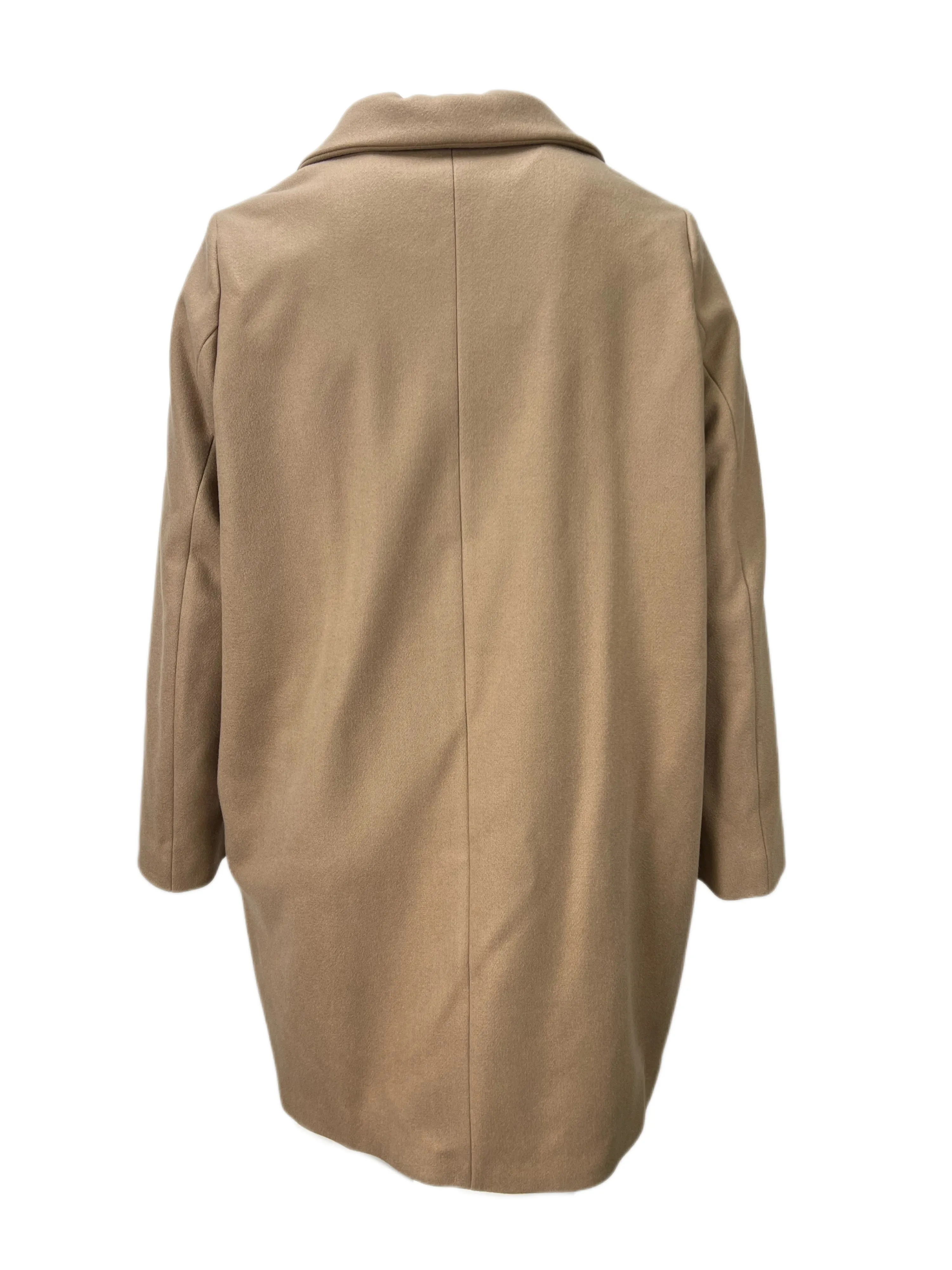 Marina Rinaldi Women's Camel Oltre Notch Collar Coat NWT