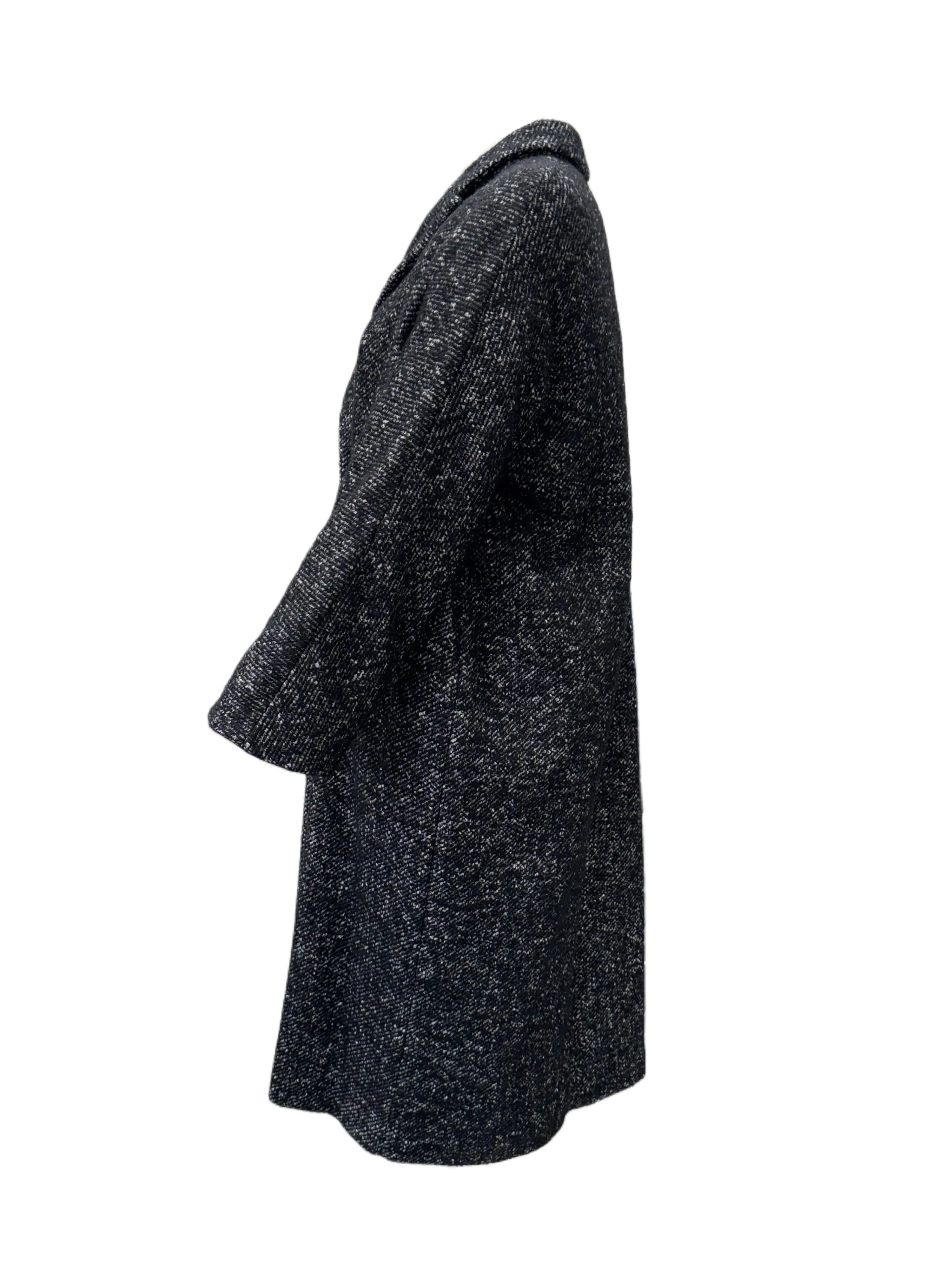 Marina Rinaldi Women's Grey Tonalita Button Closure Coat NWT
