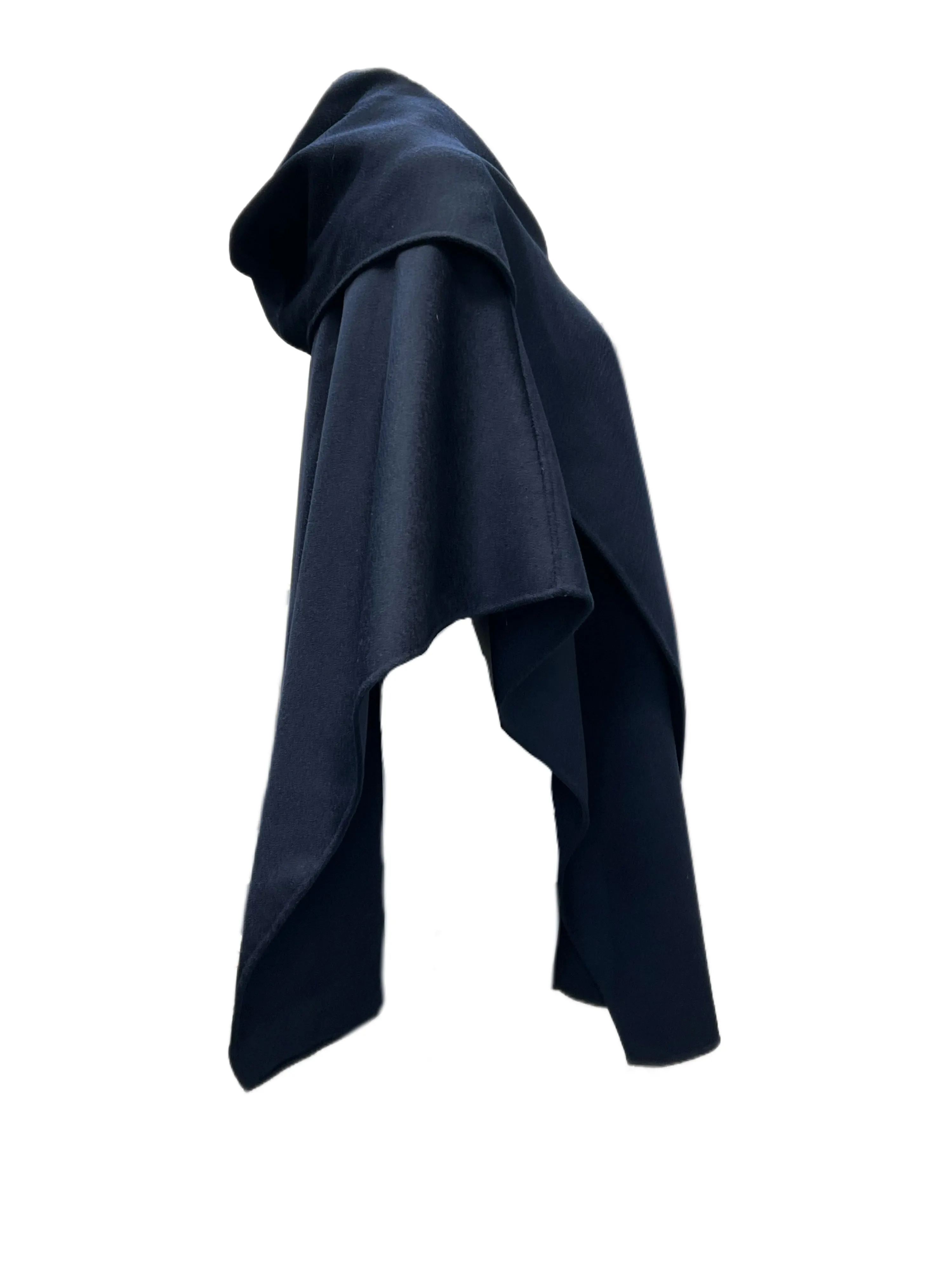 Marina Rinaldi Women's Navy Sakai Open Front Coat NWT