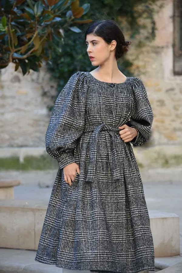 Marion Coat in Wool Blend Tweed