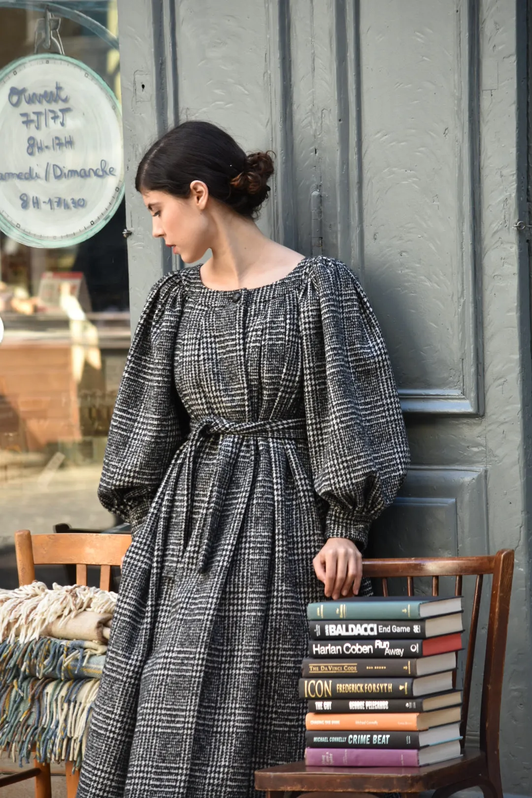 Marion Coat in Wool Blend Tweed