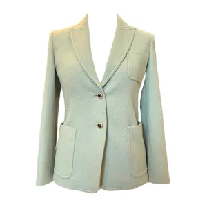 Max Mara Light Green Cashmere Jacket