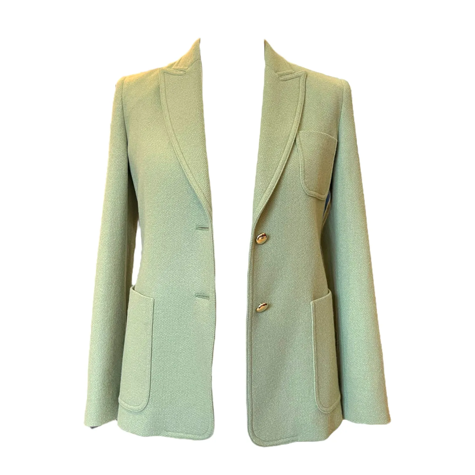 Max Mara Light Green Cashmere Jacket