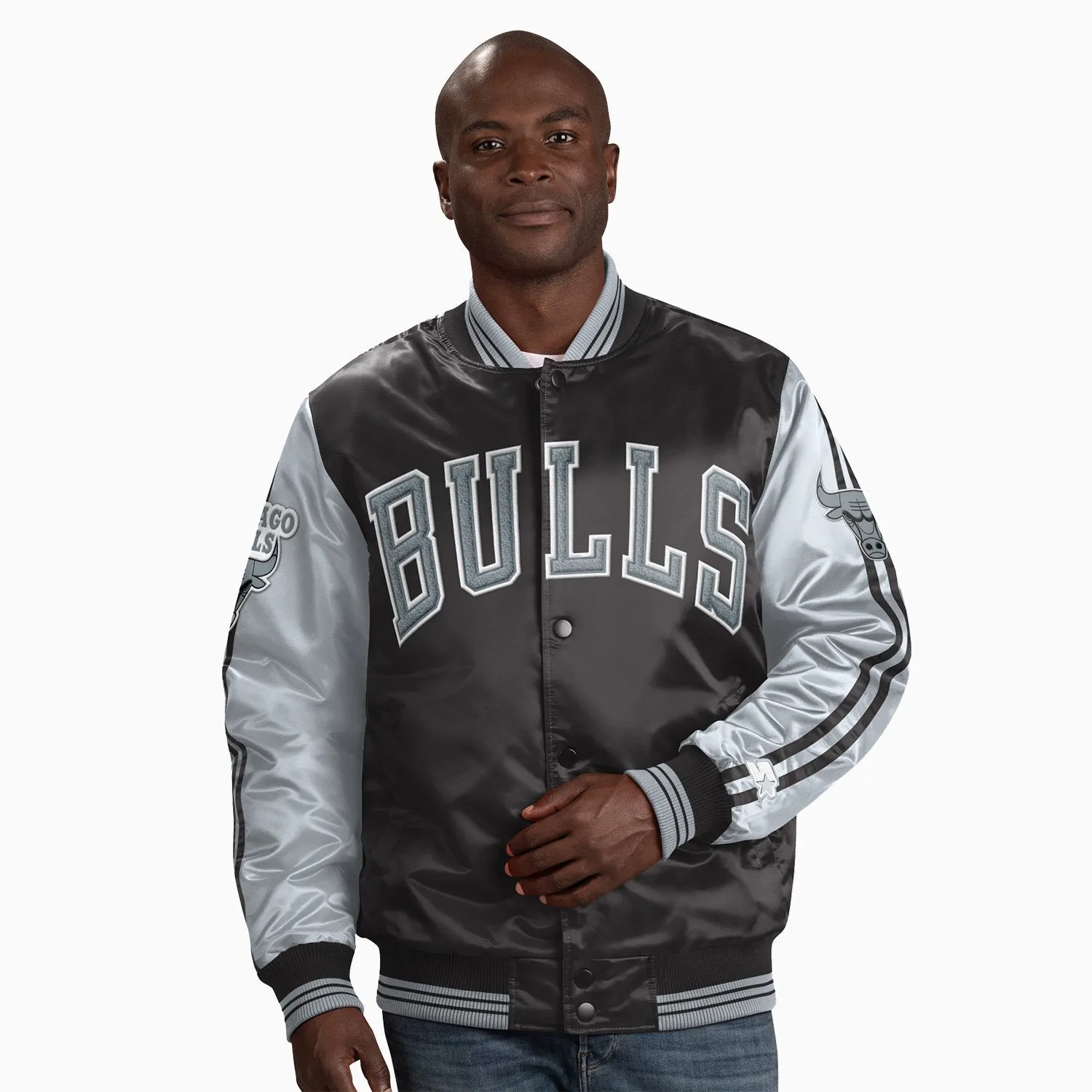 Men's Chicago Bulls NBA Varsity Satin Jacket