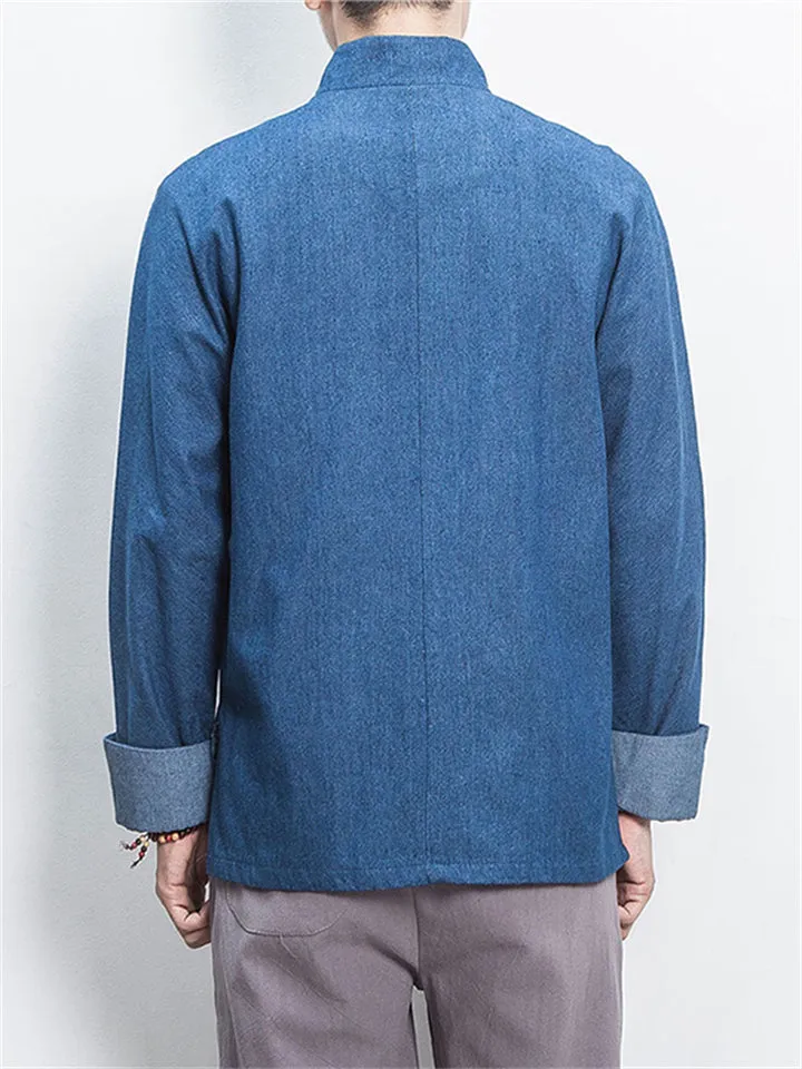 Men's Cool Traditional Chinese Inspired Denim Jackets