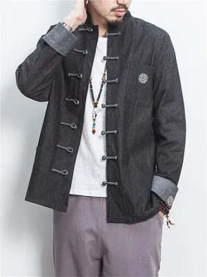Men's Cool Traditional Chinese Inspired Denim Jackets