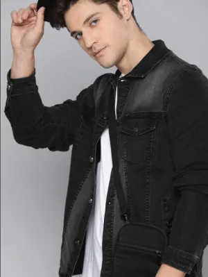 Mens Denim Jacket Black