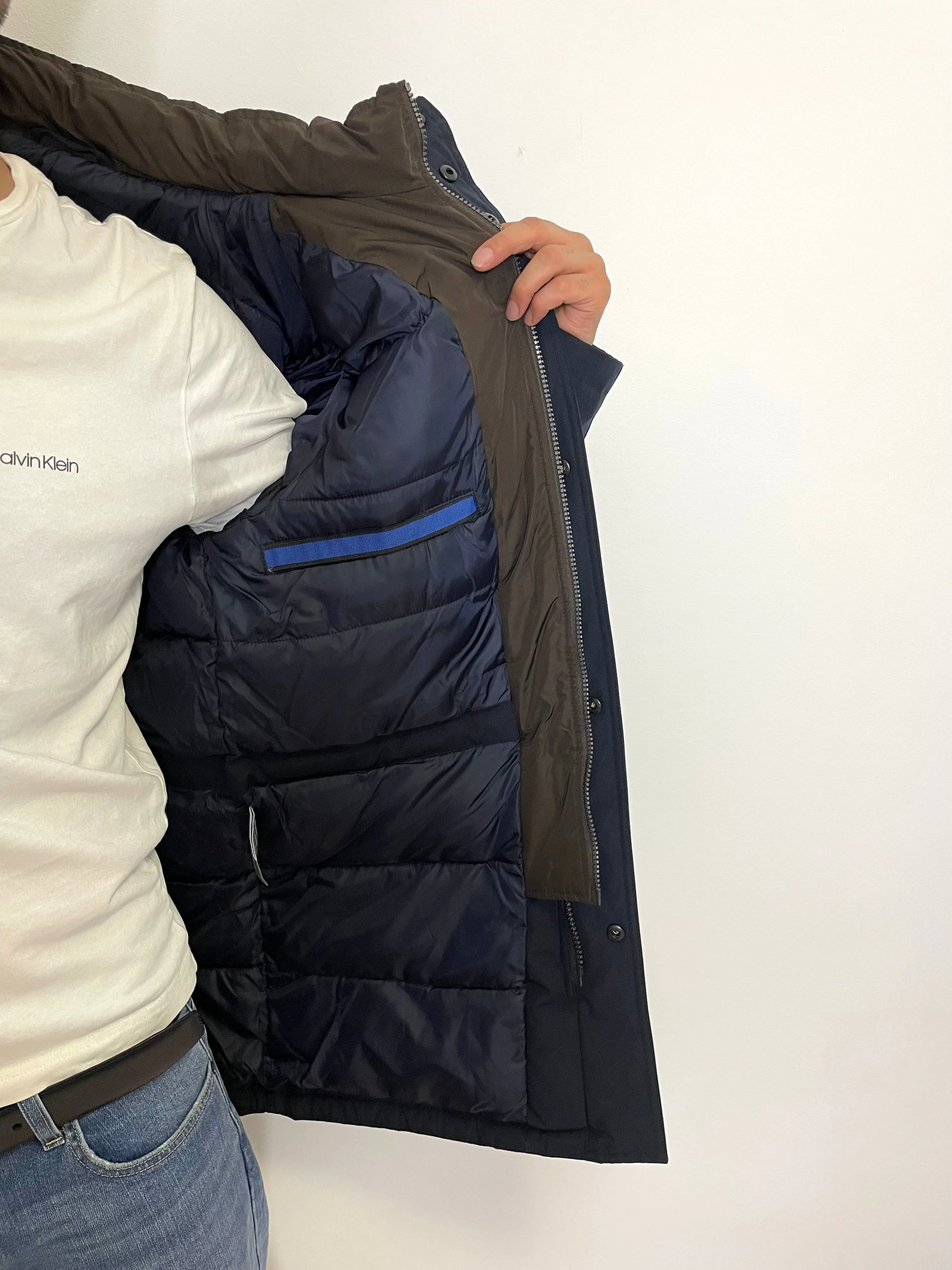 Men’s Faux Fur Parka Coat