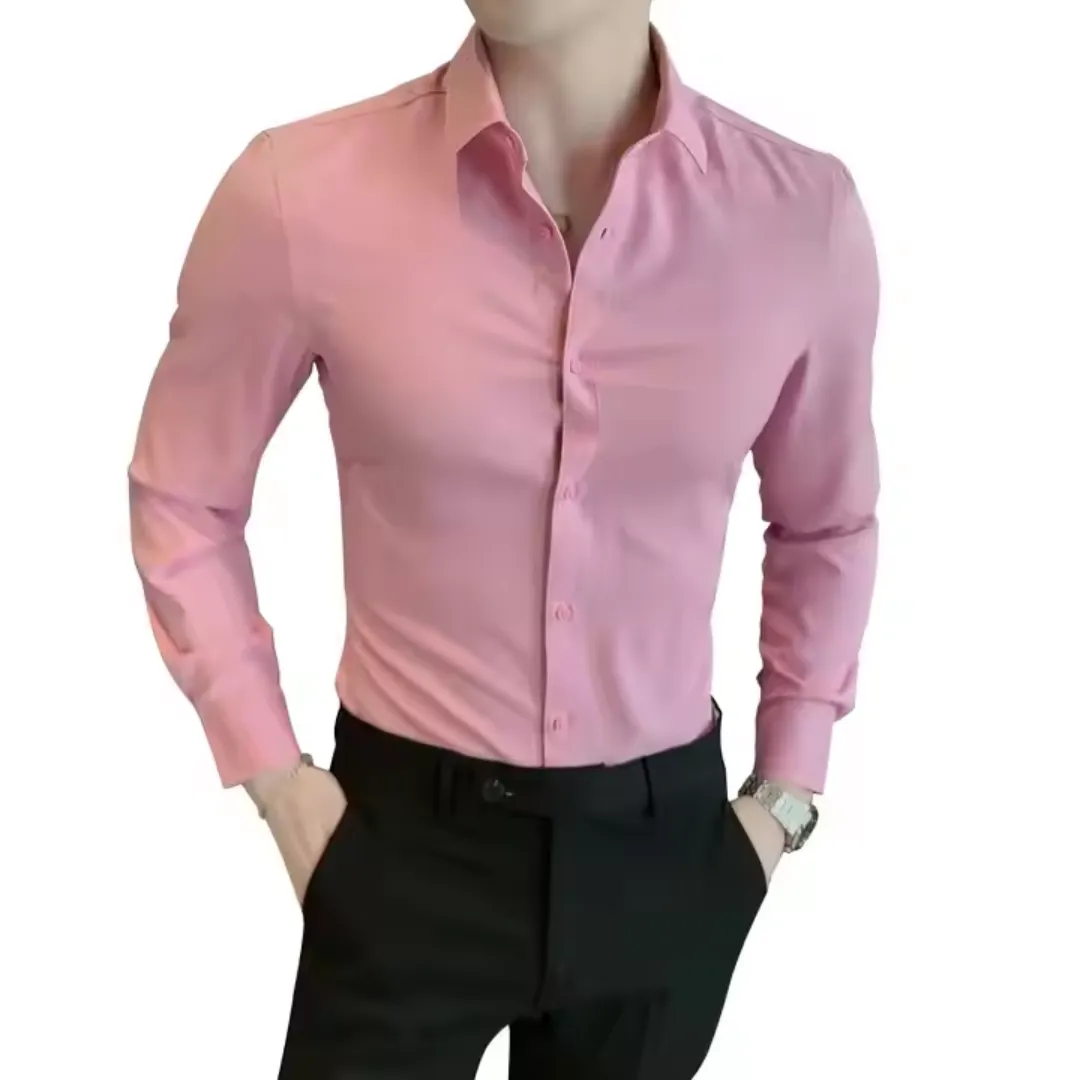 Men's Formal Fitted Button Down Shirt | Long Sleeve