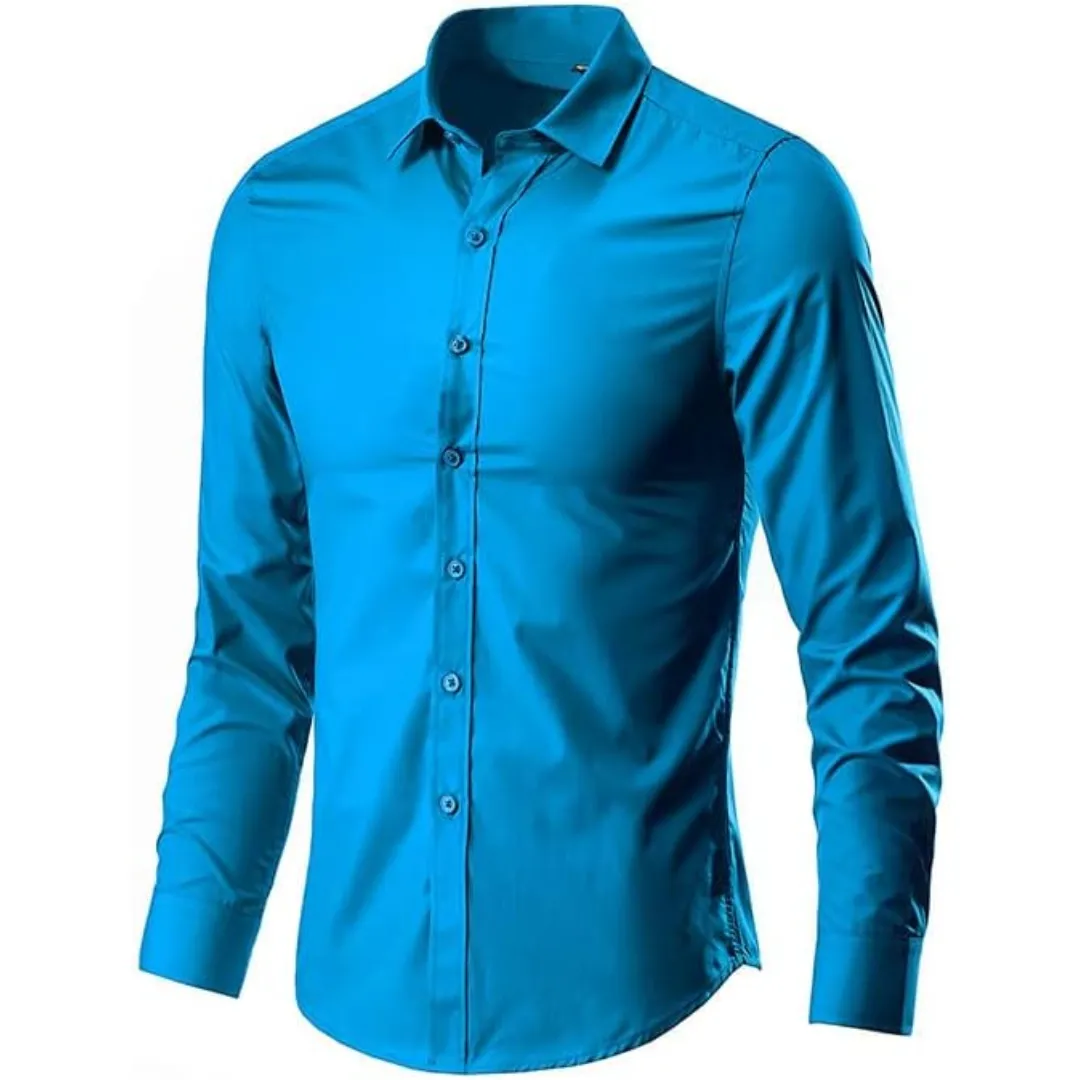 Men's Formal Fitted Button Down Shirt | Long Sleeve