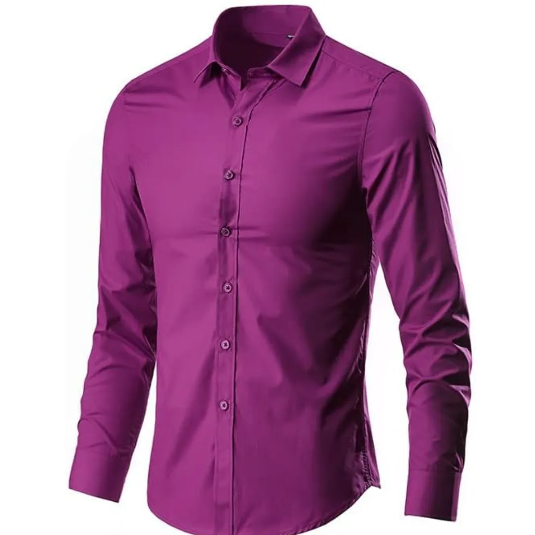 Men's Formal Fitted Button Down Shirt | Long Sleeve