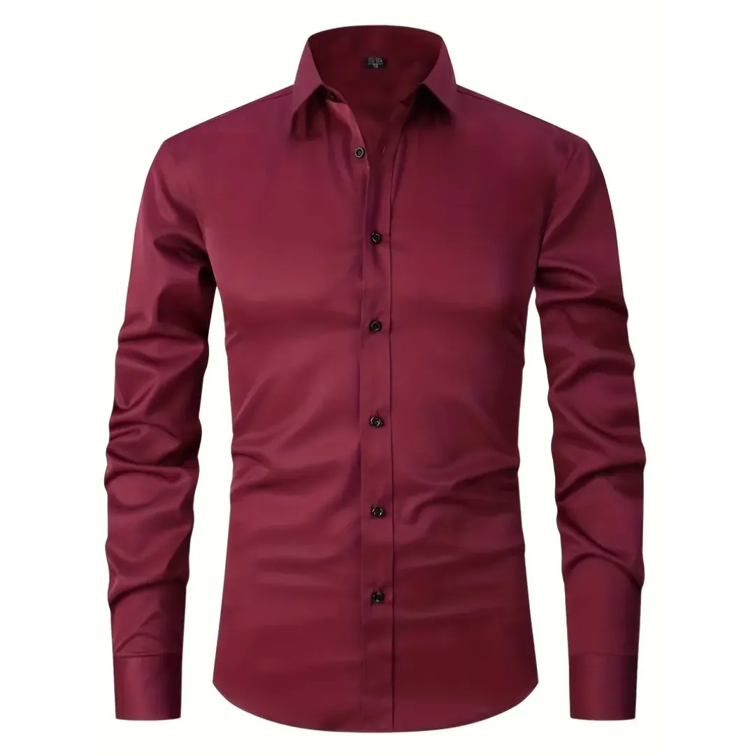 Men's Formal Fitted Button Down Shirt | Long Sleeve