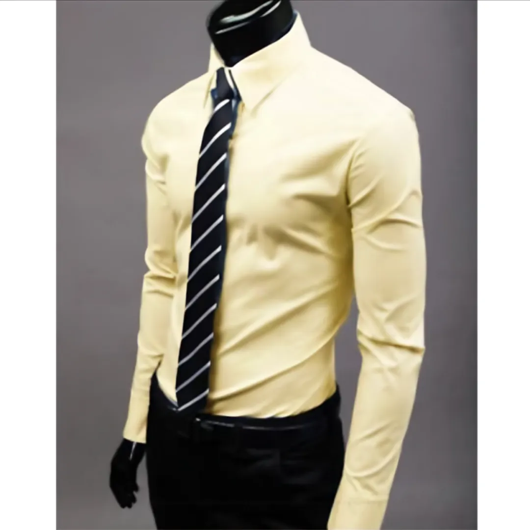 Men's Formal Fitted Button Down Shirt | Long Sleeve