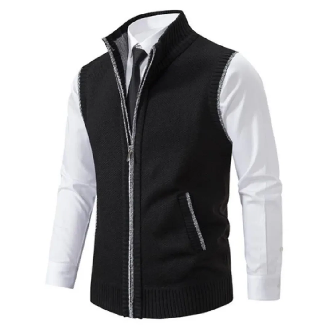 Men's Formal Work Zip Up Vest | Warm