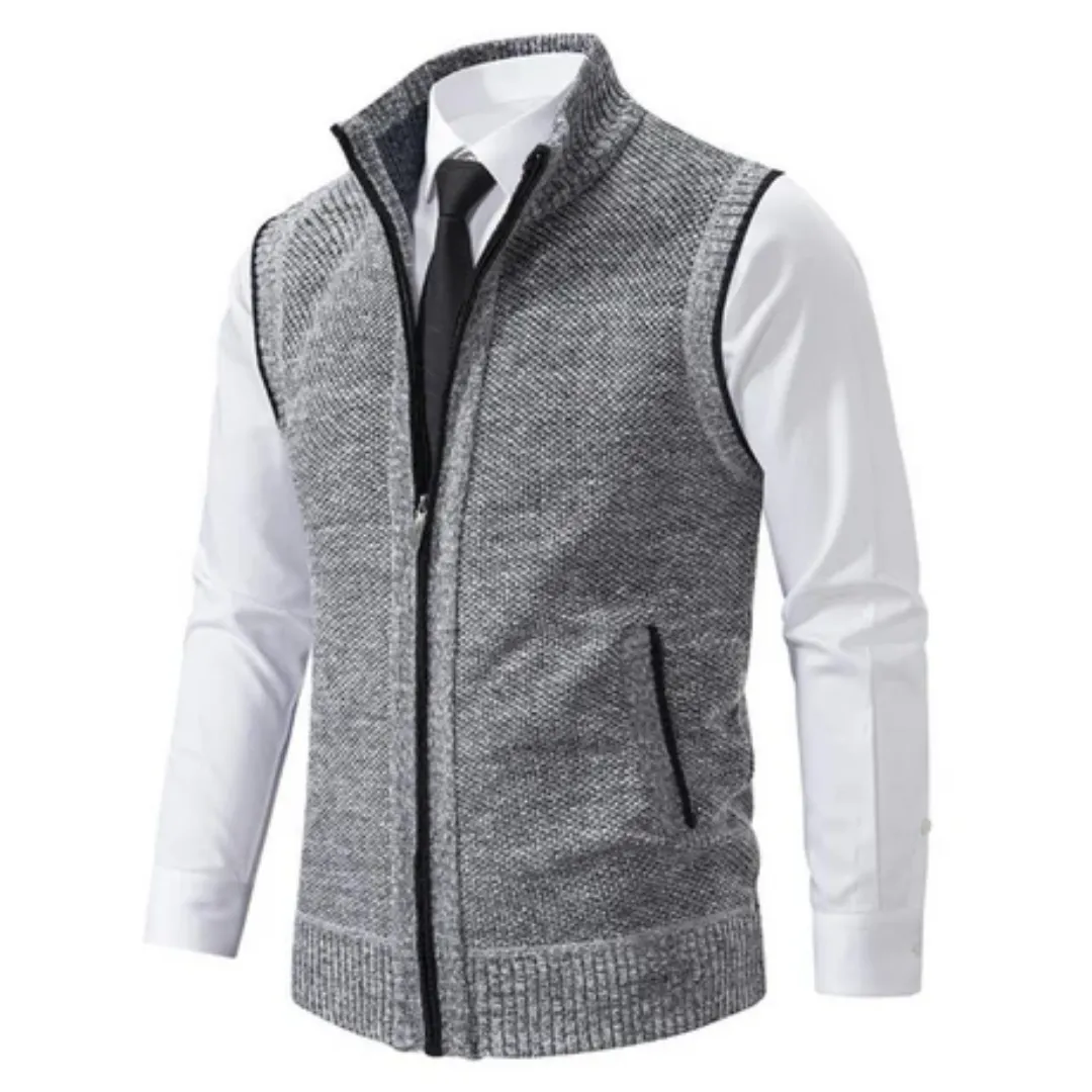Men's Formal Work Zip Up Vest | Warm