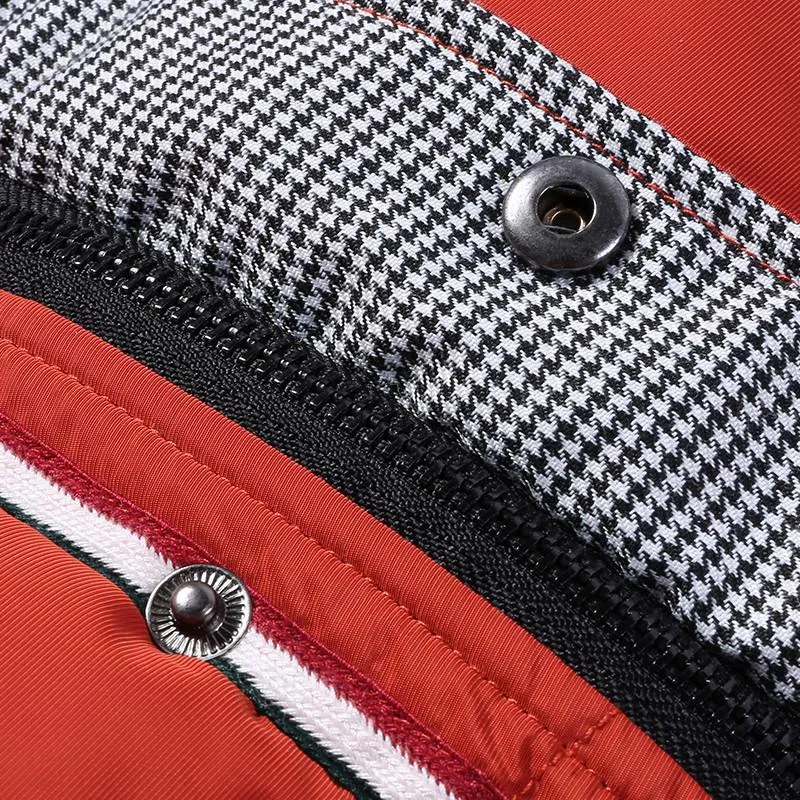 Men's Patchwork Thick Hooded Jacket In 4 Colors