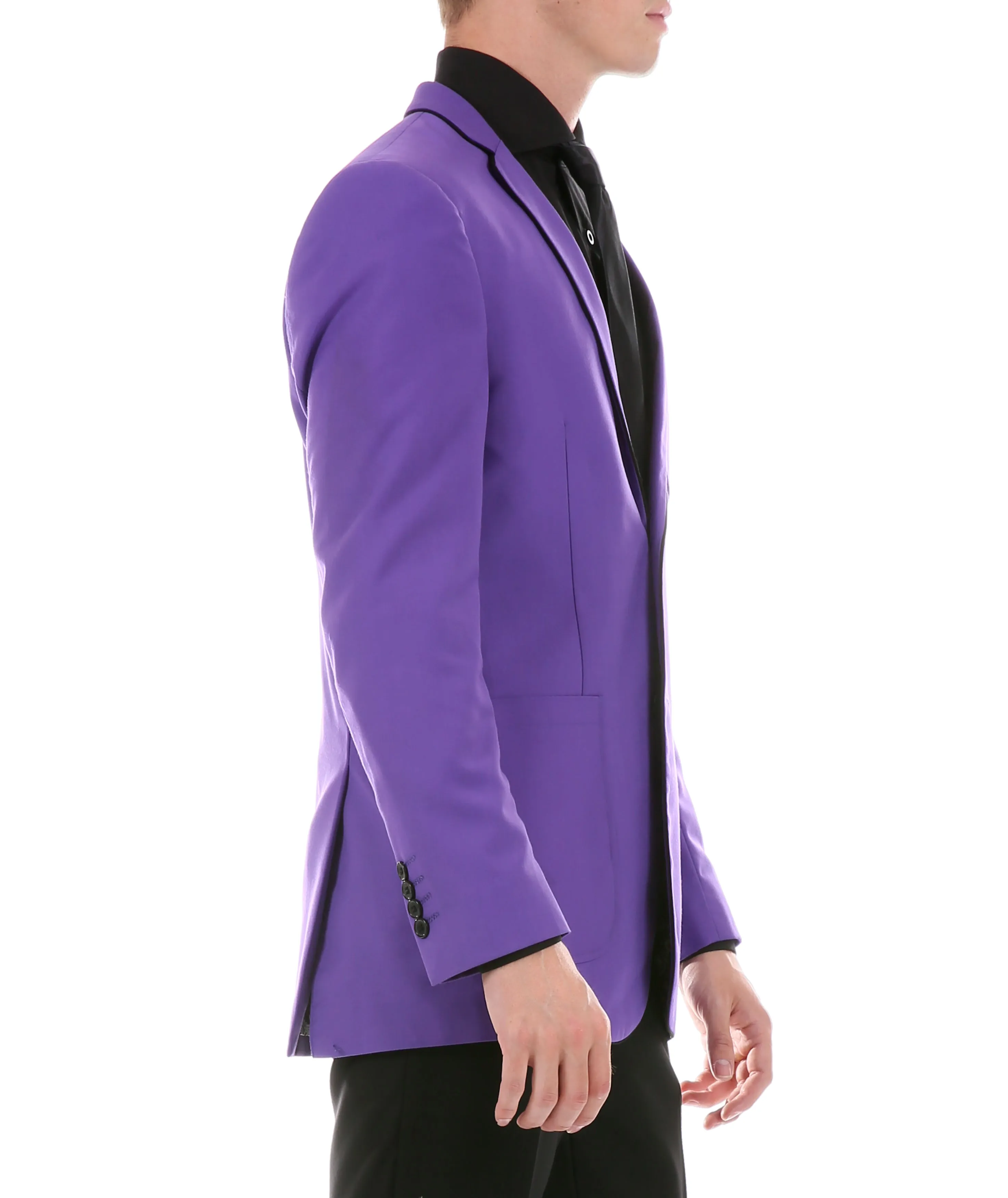 Mens Porter Purple Slim Fit Blazer
