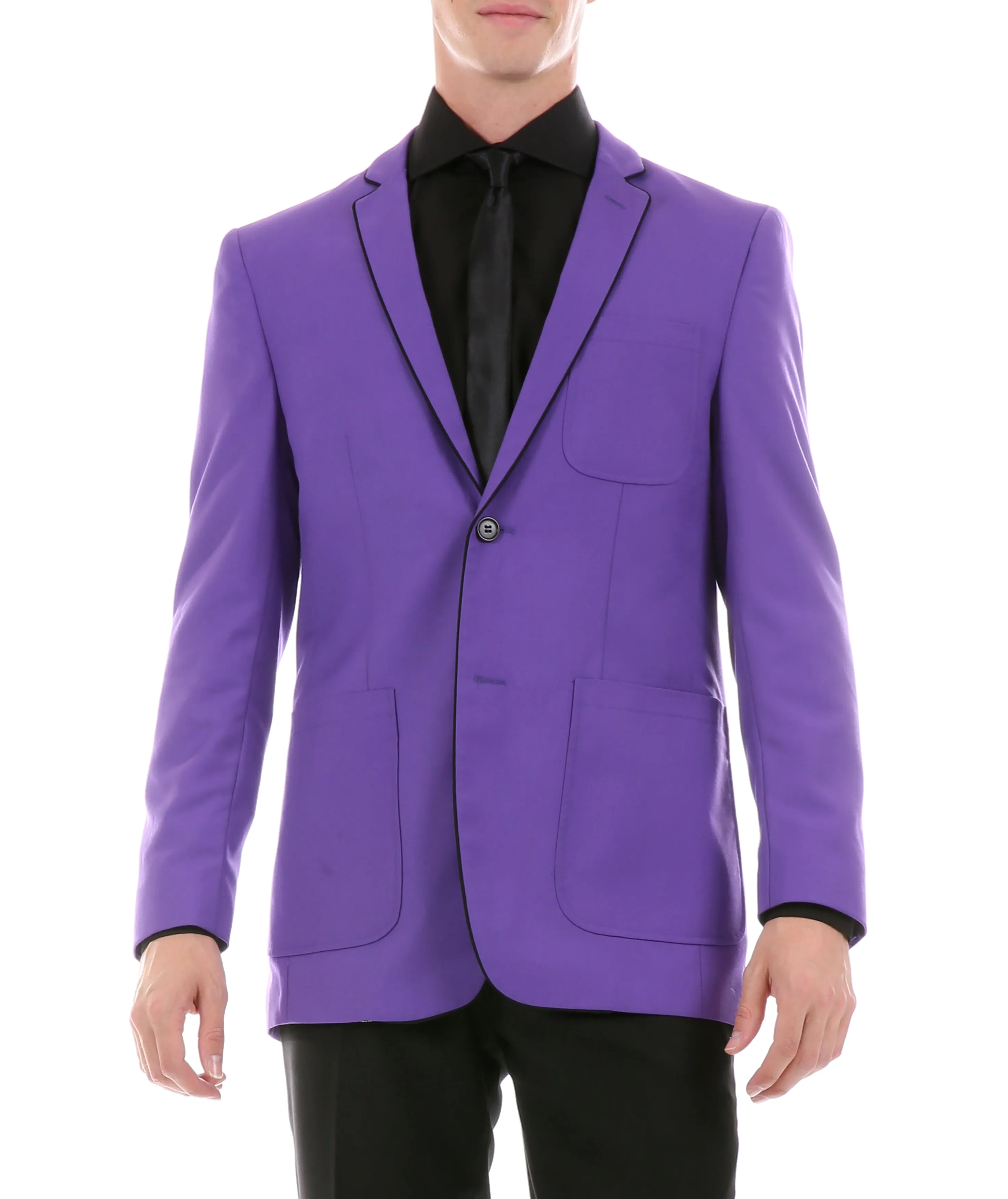 Mens Porter Purple Slim Fit Blazer