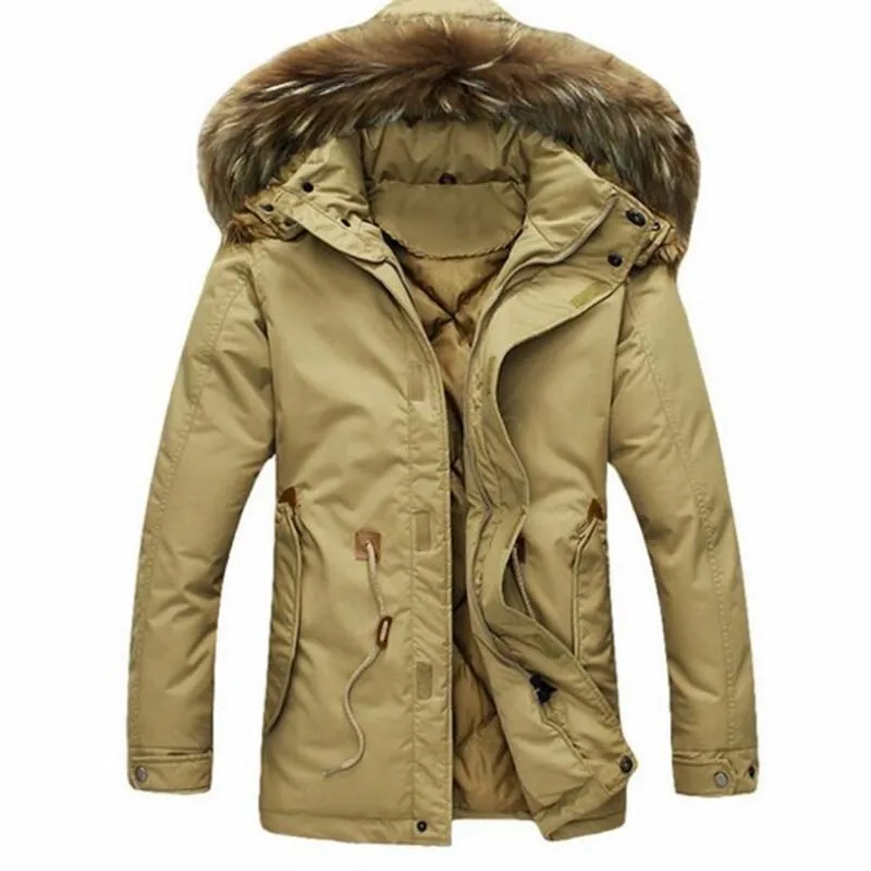 Men's Thick Parka Hooded Jacket 2 Color Options