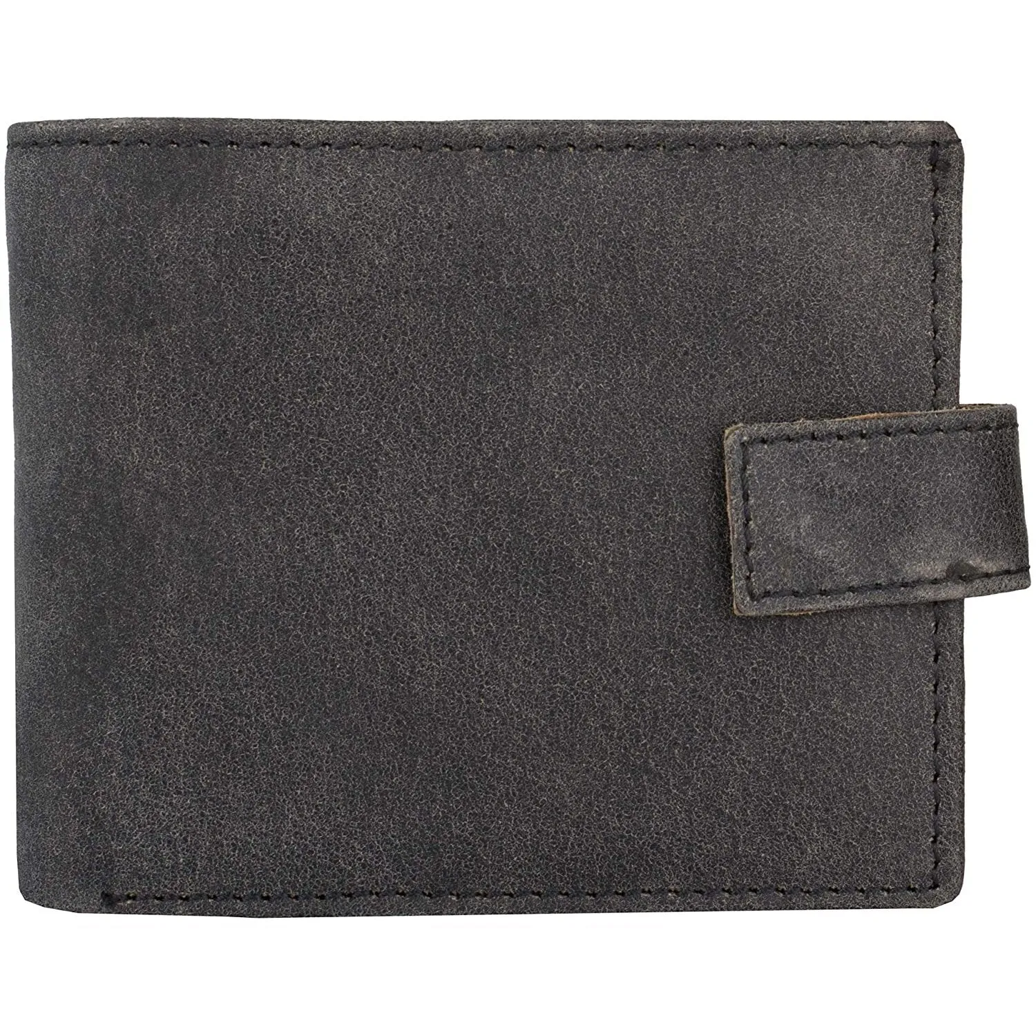 Mens Tri fold Wallet with Coin Pocket - RFID Protected Genuine Leather with Card Holder