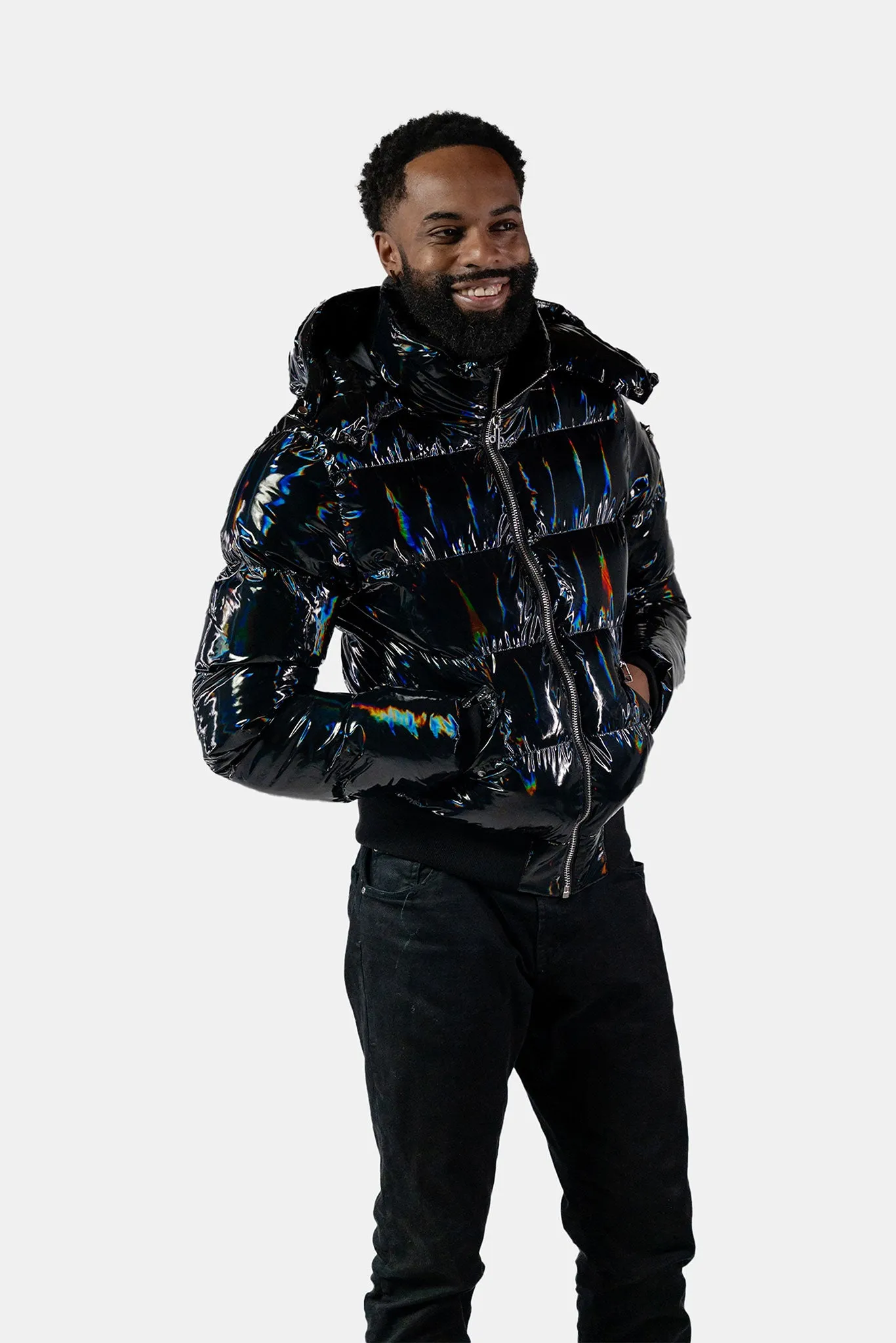 Men's Woody Bomber Jacket - Oily Black