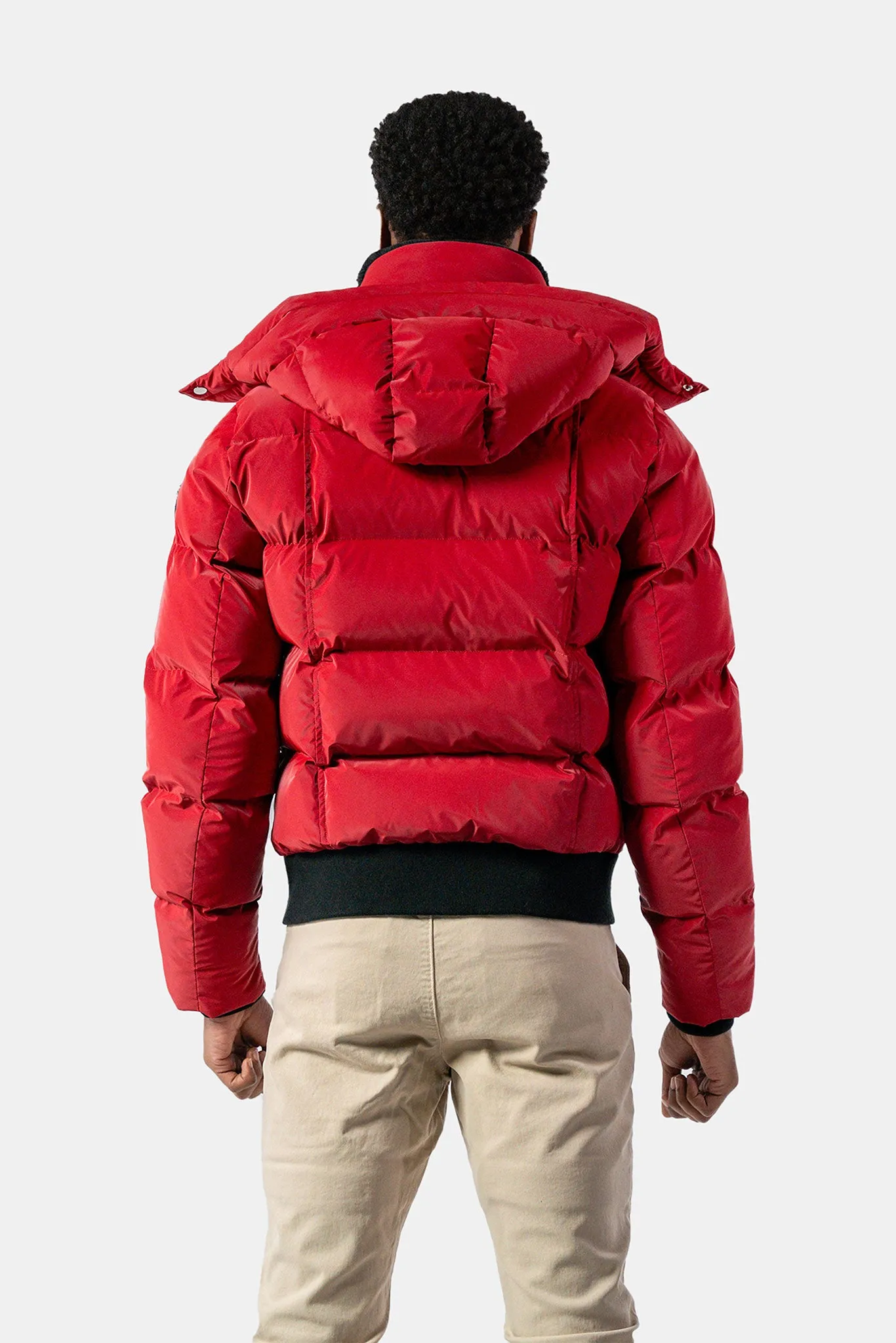 Men's Woody Bomber Jacket - Red Diamond