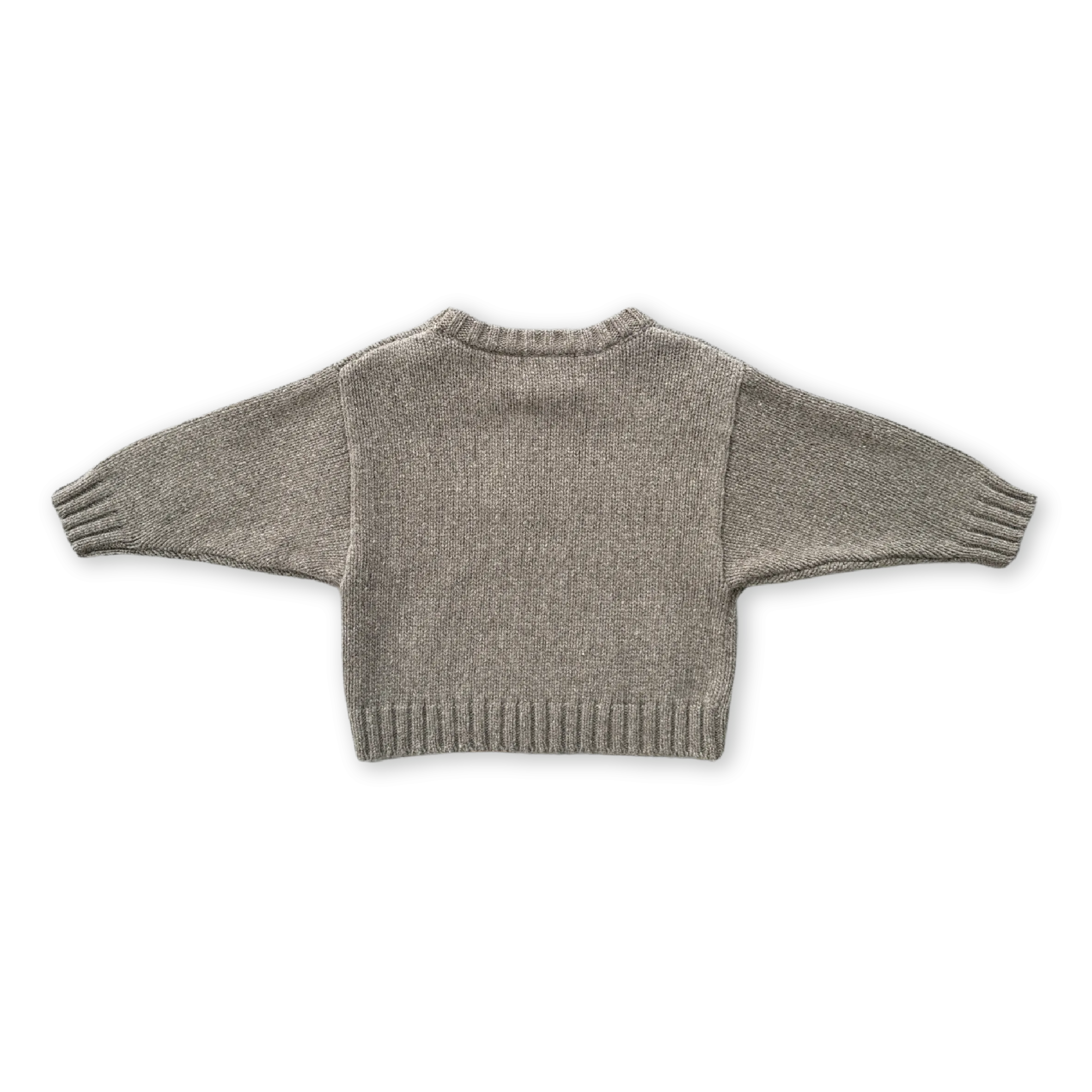 Merino Blend Everyday Pull Over - Grey