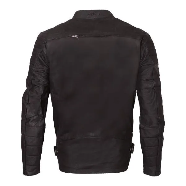 MERLIN Mens Motorcycle Leather Jacket Alton II D3O Black