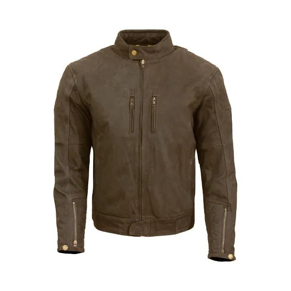 MERLIN Mens Motorcycle Leather Jacket Stockton