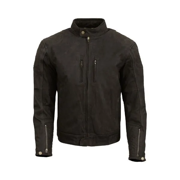 MERLIN Mens Motorcycle Leather Jacket Stockton