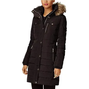 Michael Michael Kors Women's Chocolate Brown 3/4 Down Puffer Coat with Hood (XL)