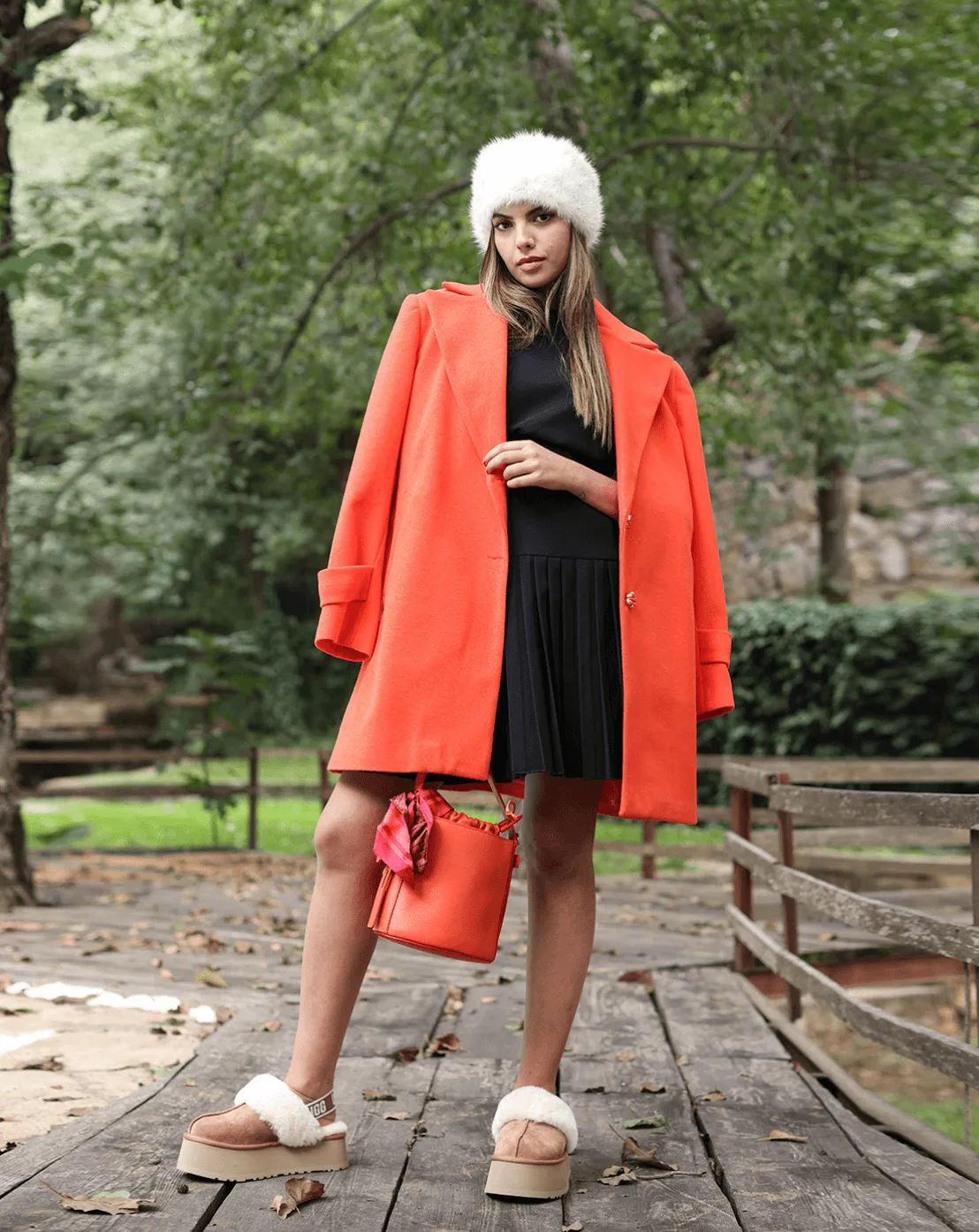 Midi wool coat