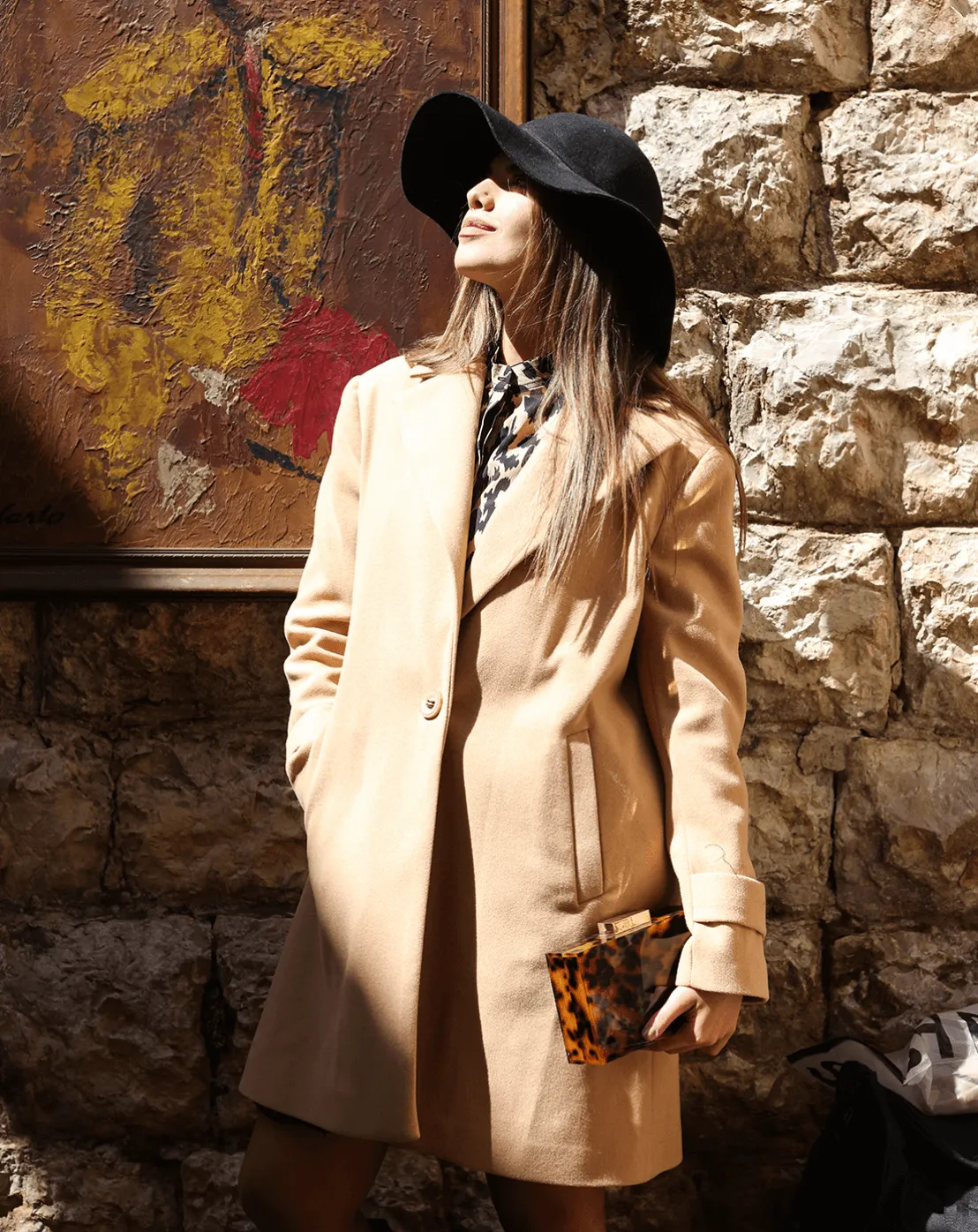 Midi wool coat