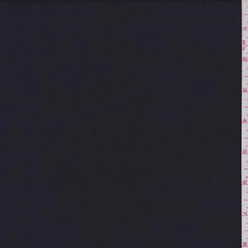 Midnight Blue Wool Blend Gabardine Suiting Fabric