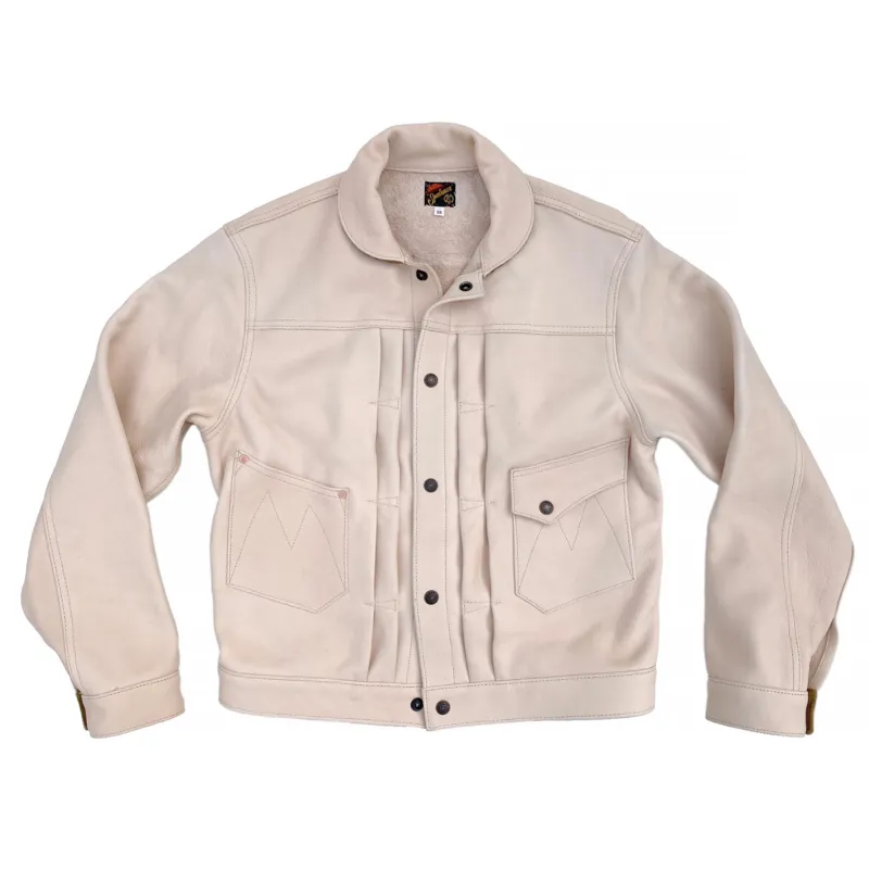 【MISTER FREEDOM】Ranch Blouse Jacket - Natrual & Black Leather / 西部 一二代 植鞣革皮衣