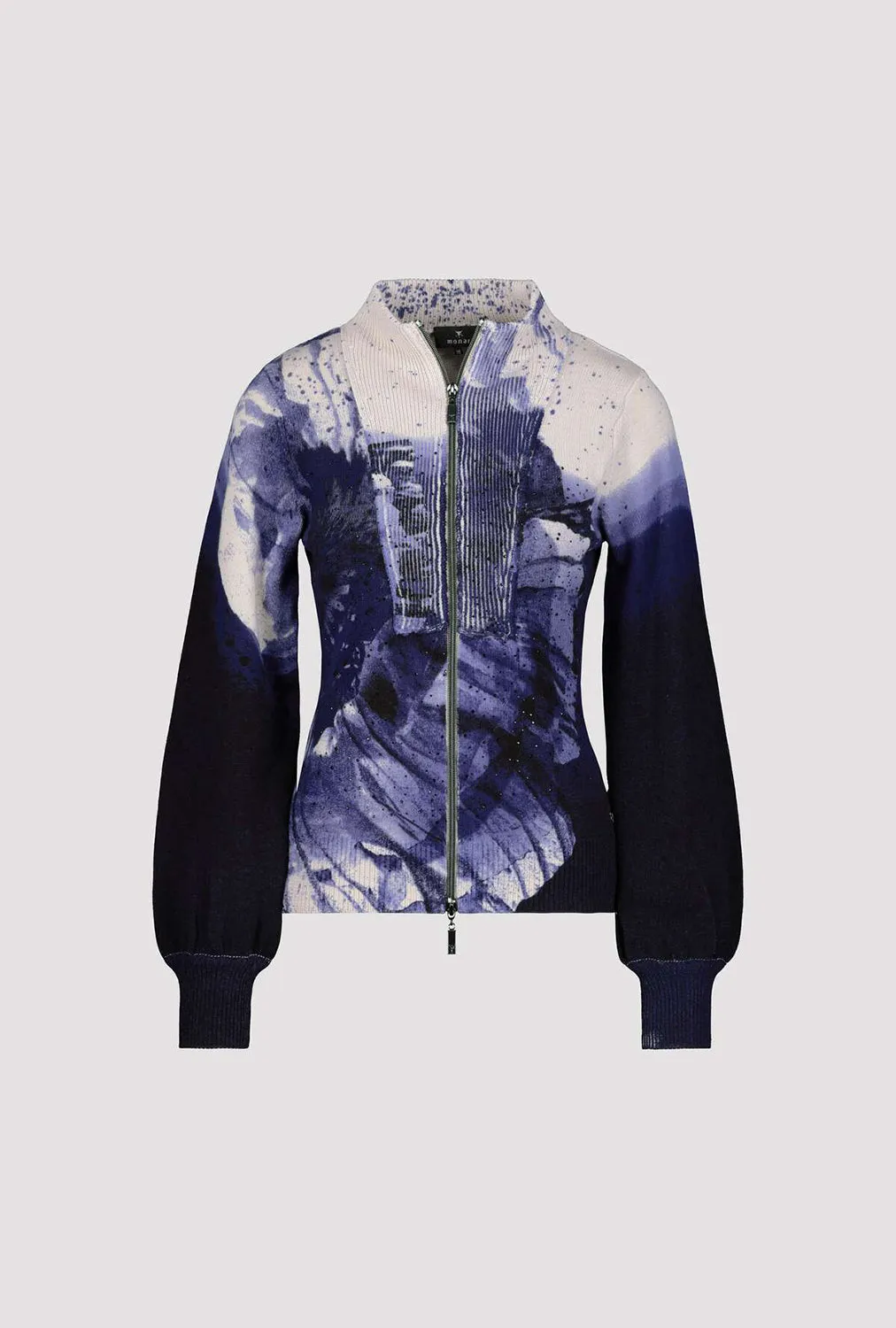 Monari Knitted Sweater With All Over Print M806596