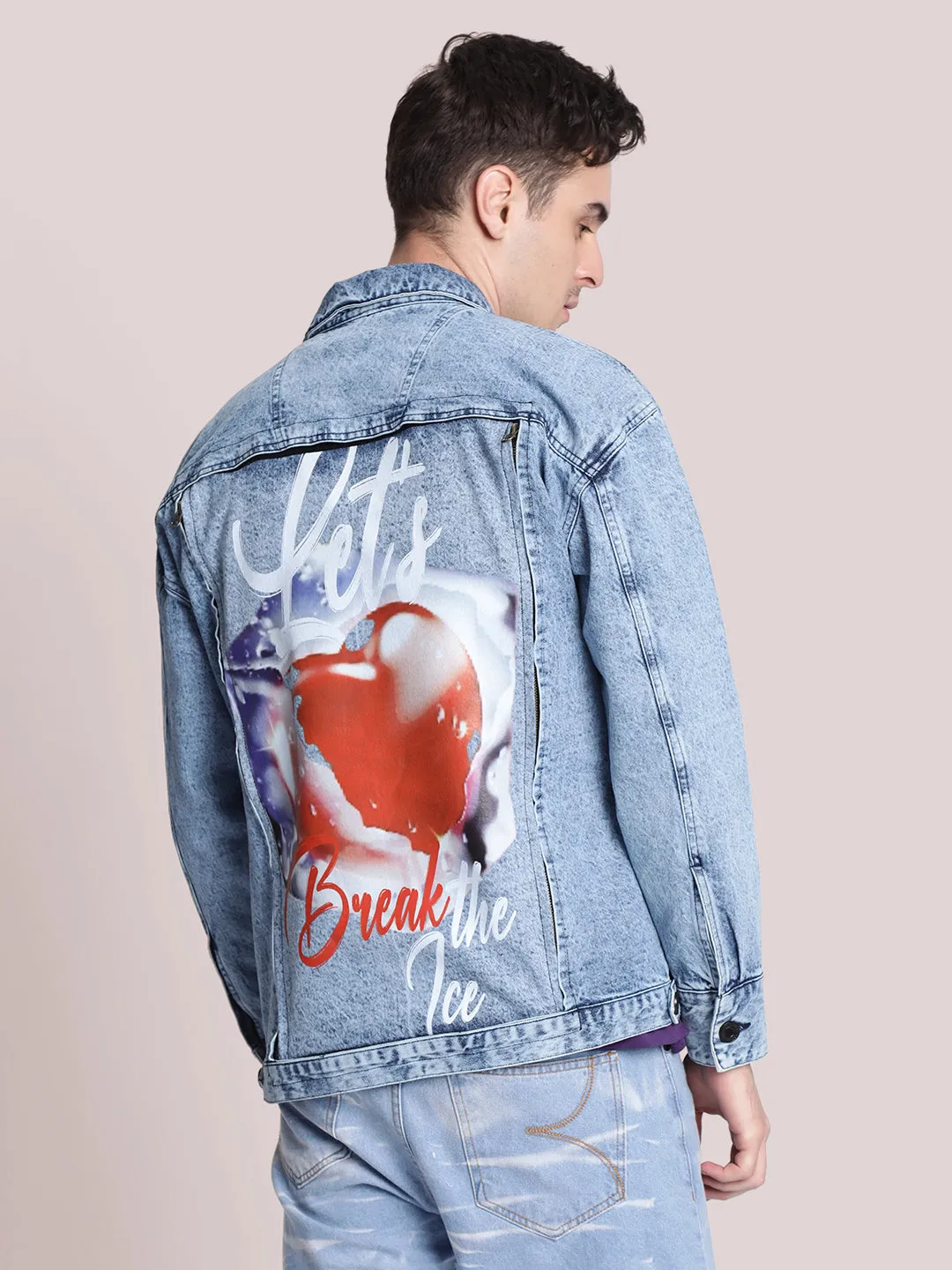 Mood Switch Printed Denim patch for Jackets