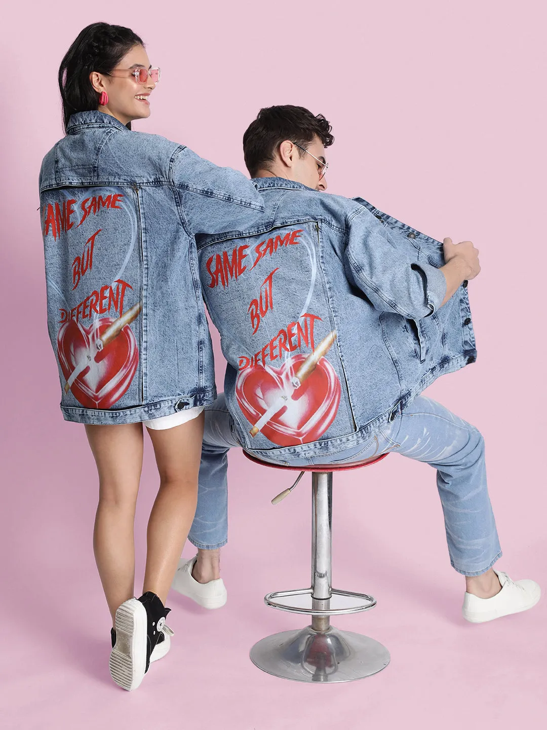 Mood Switch Printed Denim patch for Jackets